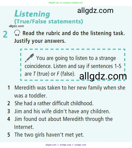 Английский язык (english), 7 класс Учебник (Student's book), авторы: Баранова Ксения Михайловна (Baranova Ksenia), Дули Дженни (Dooley Jenny), Копылова С А, Мильруд Радислав Петрович (Millrood Radislav), Эванс Вирджиния (Evans Virginia), издательство Просвещение, Москва, 2023, белого цвета, страница 95, номер 2, Условие 2023-2027