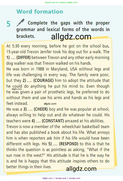 Английский язык (english), 7 класс Учебник (Student's book), авторы: Баранова Ксения Михайловна (Baranova Ksenia), Дули Дженни (Dooley Jenny), Копылова С А, Мильруд Радислав Петрович (Millrood Radislav), Эванс Вирджиния (Evans Virginia), издательство Просвещение, Москва, 2023, белого цвета, страница 95, номер 5, Условие 2023-2027