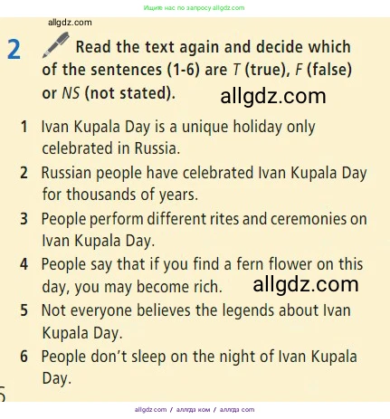 Английский язык (english), 7 класс Учебник (Student's book), авторы: Баранова Ксения Михайловна (Baranova Ksenia), Дули Дженни (Dooley Jenny), Копылова С А, Мильруд Радислав Петрович (Millrood Radislav), Эванс Вирджиния (Evans Virginia), издательство Просвещение, Москва, 2023, белого цвета, страница 96, номер 2, Условие 2023-2027