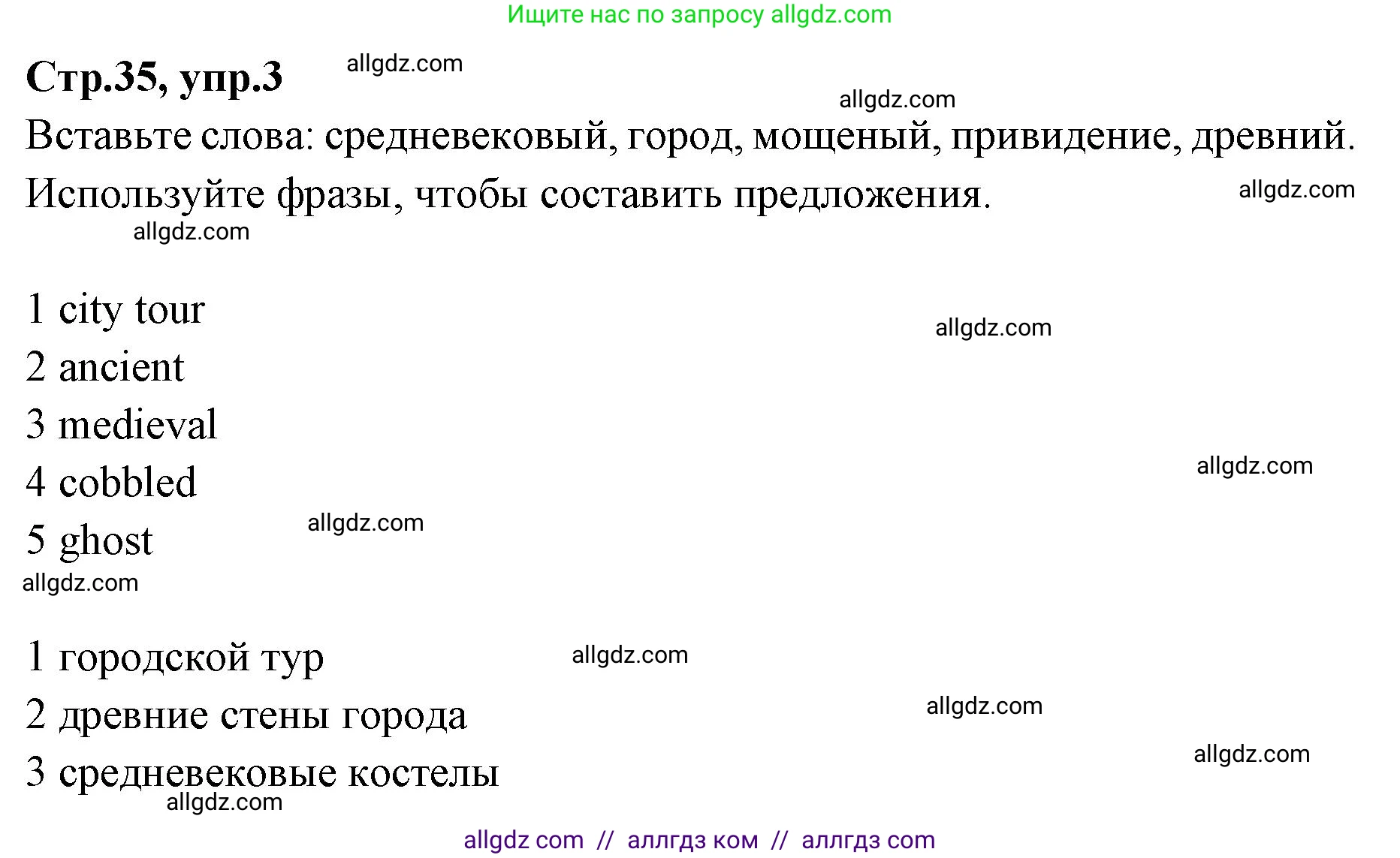 Английский язык (english), 7 класс Учебник (Student's book), авторы: Баранова Ксения Михайловна (Baranova Ksenia), Дули Дженни (Dooley Jenny), Копылова С А, Мильруд Радислав Петрович (Millrood Radislav), Эванс Вирджиния (Evans Virginia), издательство Просвещение, Москва, 2023, белого цвета, страница 35, номер 3, Решение 2023-2027