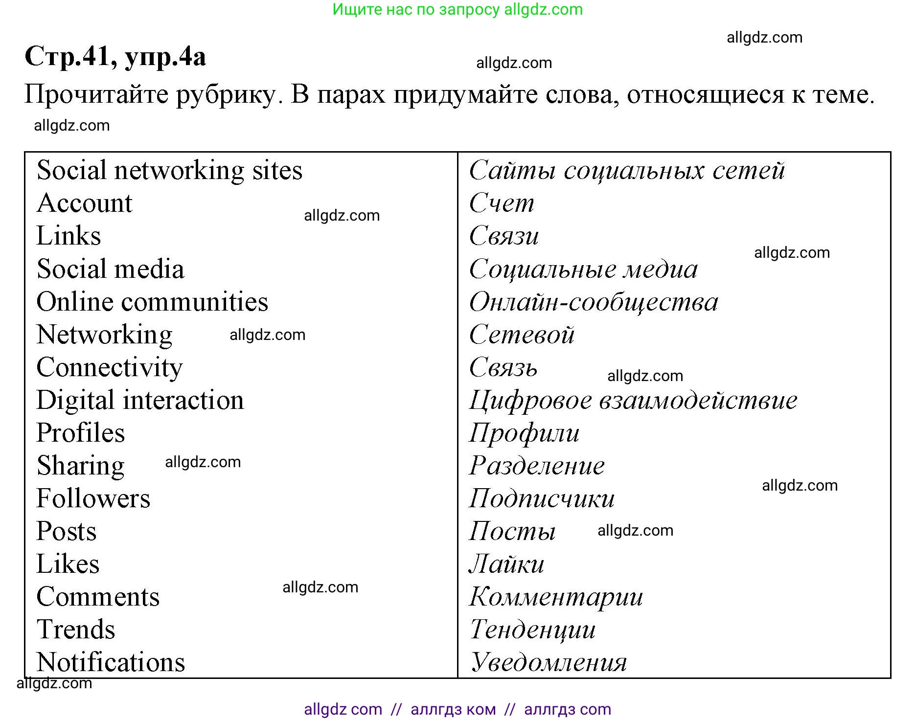 Английский язык (english), 7 класс Учебник (Student's book), авторы: Баранова Ксения Михайловна (Baranova Ksenia), Дули Дженни (Dooley Jenny), Копылова С А, Мильруд Радислав Петрович (Millrood Radislav), Эванс Вирджиния (Evans Virginia), издательство Просвещение, Москва, 2023, белого цвета, страница 41, номер 4, Решение 2023-2027