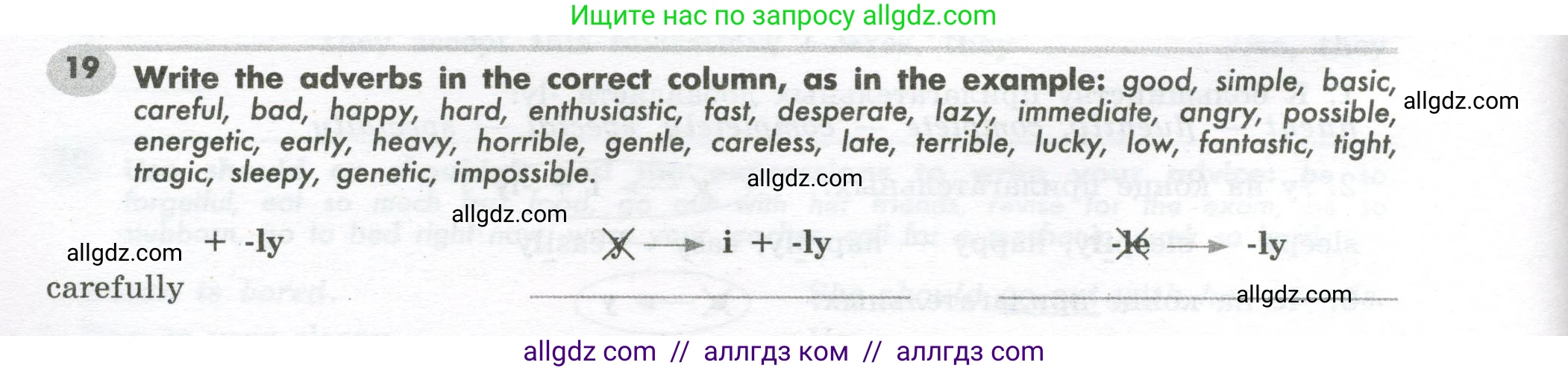 Английский язык (english), 7 класс Грамматический тренажёр, автор: Тимофеева Светлана Леонидовна, издательство Просвещение, Москва, 2023, красного цвета, страница 22, номер 19, Условие 2023-2027