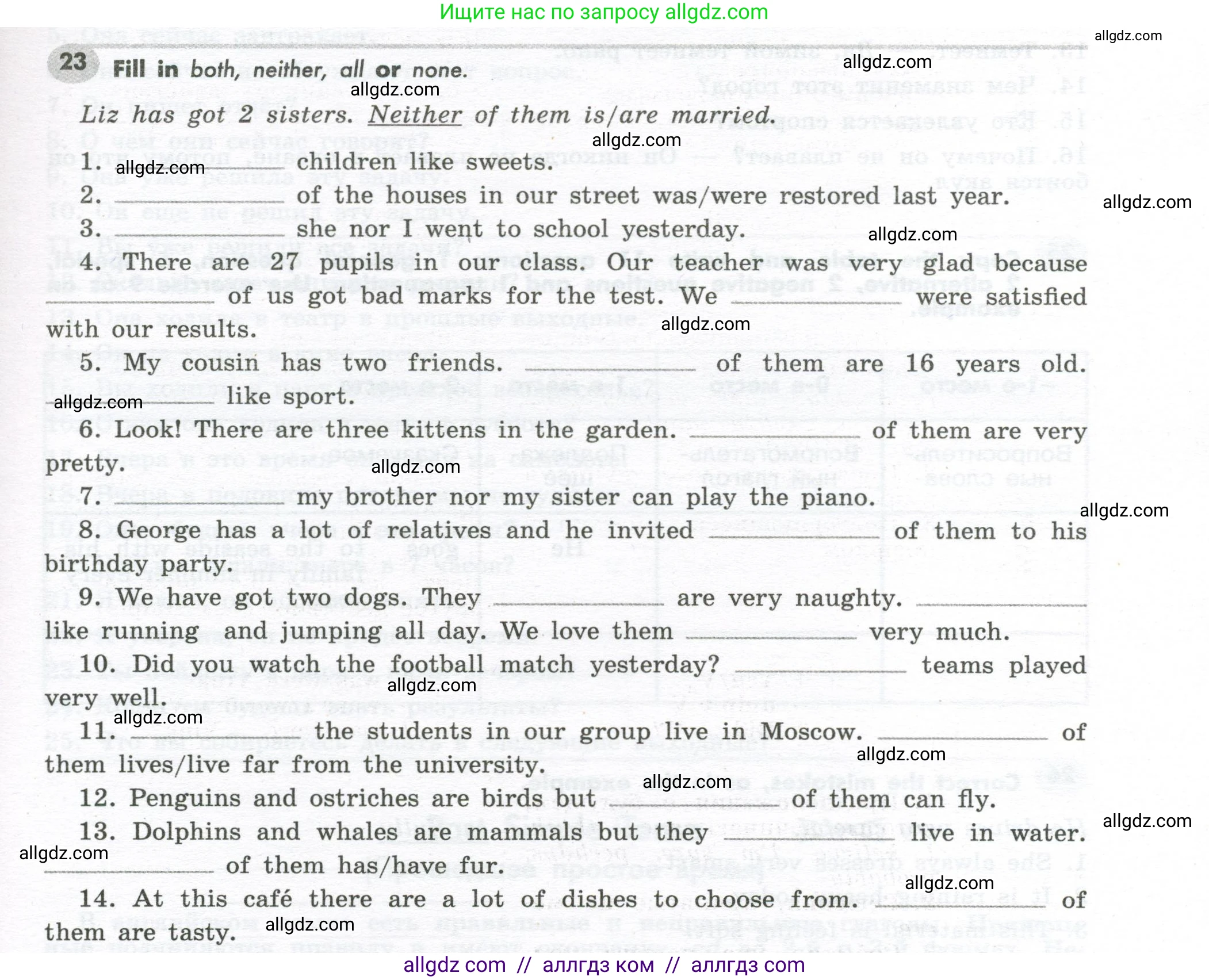 Английский язык (english), 7 класс Грамматический тренажёр, автор: Тимофеева Светлана Леонидовна, издательство Просвещение, Москва, 2023, красного цвета, страница 25, номер 23, Условие 2023-2027