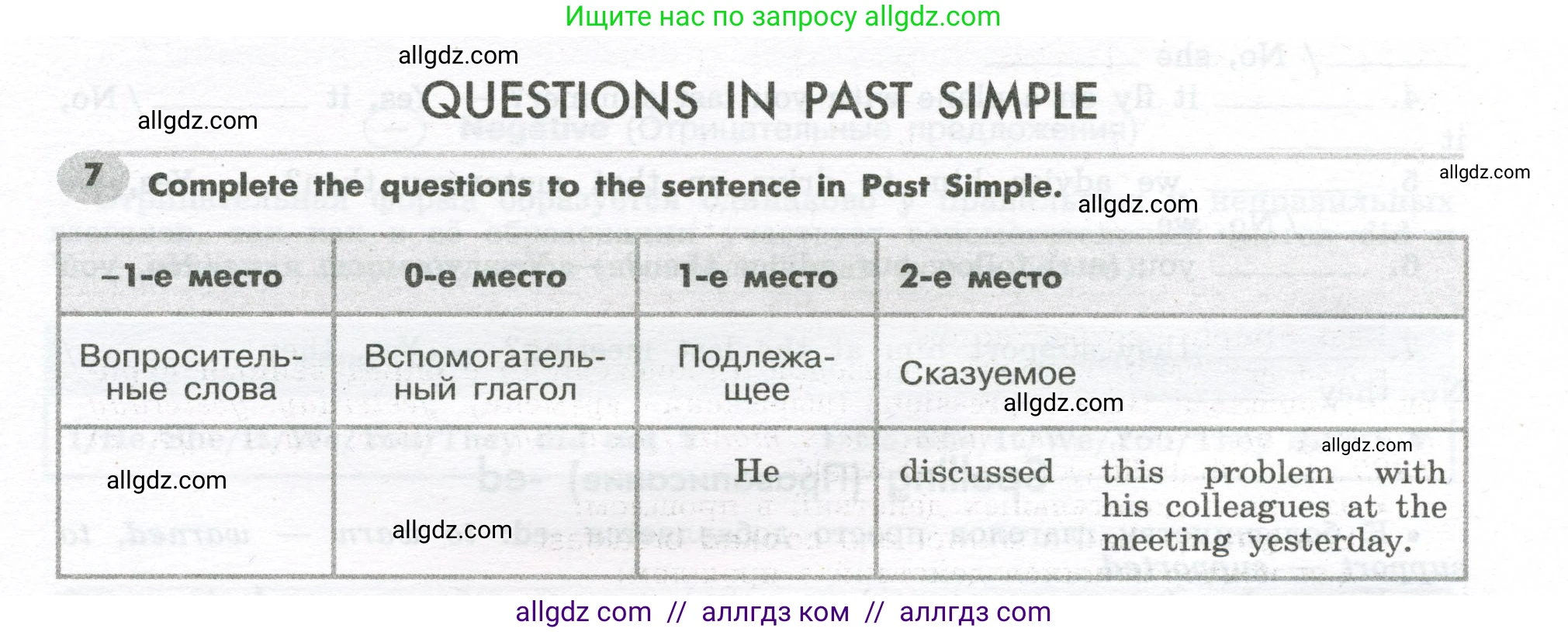 Английский язык (english), 7 класс Грамматический тренажёр, автор: Тимофеева Светлана Леонидовна, издательство Просвещение, Москва, 2023, красного цвета, страница 30, номер 7, Условие 2023-2027