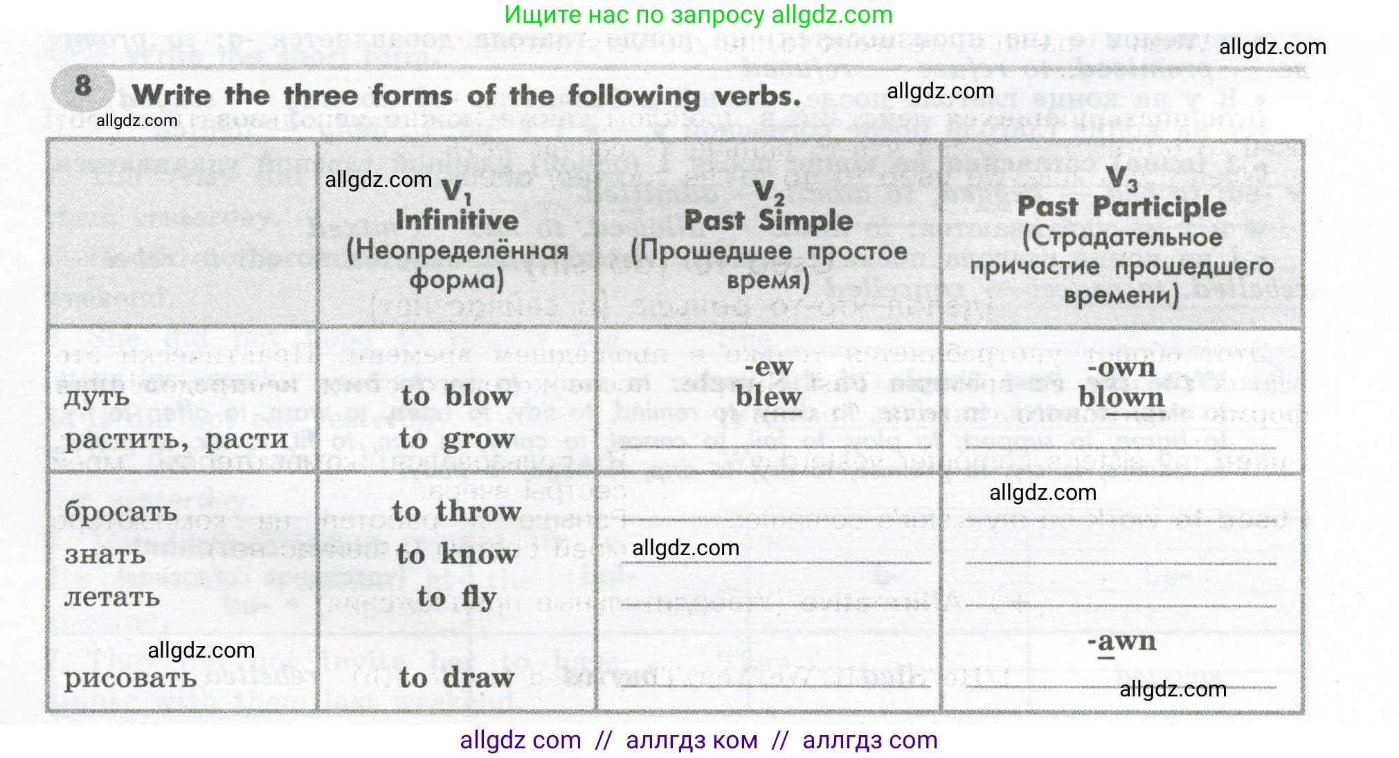 Английский язык (english), 7 класс Грамматический тренажёр, автор: Тимофеева Светлана Леонидовна, издательство Просвещение, Москва, 2023, красного цвета, страница 30, номер 8, Условие 2023-2027