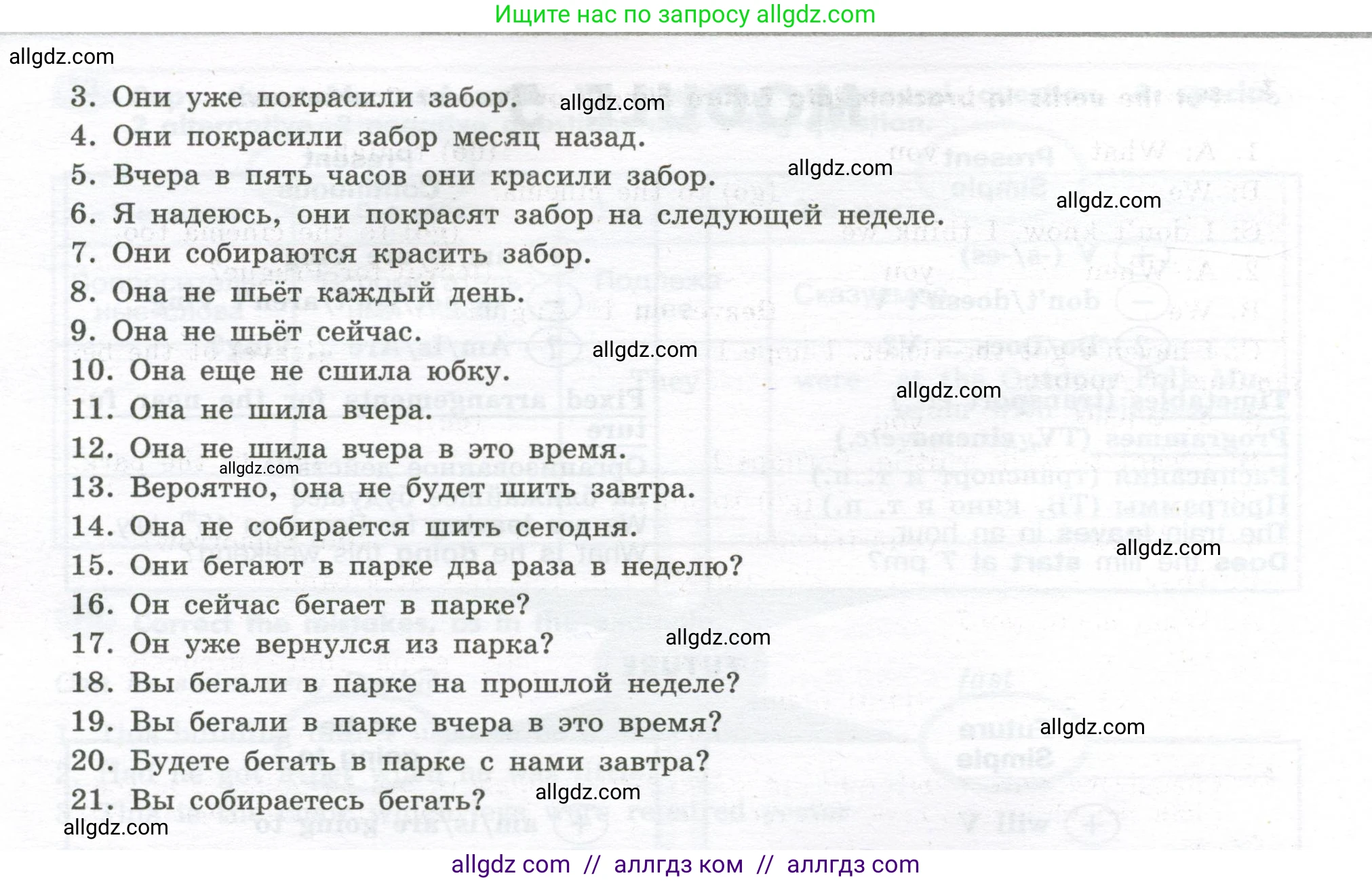Английский язык (english), 7 класс Грамматический тренажёр, автор: Тимофеева Светлана Леонидовна, издательство Просвещение, Москва, 2023, красного цвета, страница 57, номер 1, Условие 2023-2027 (продолжение 2)