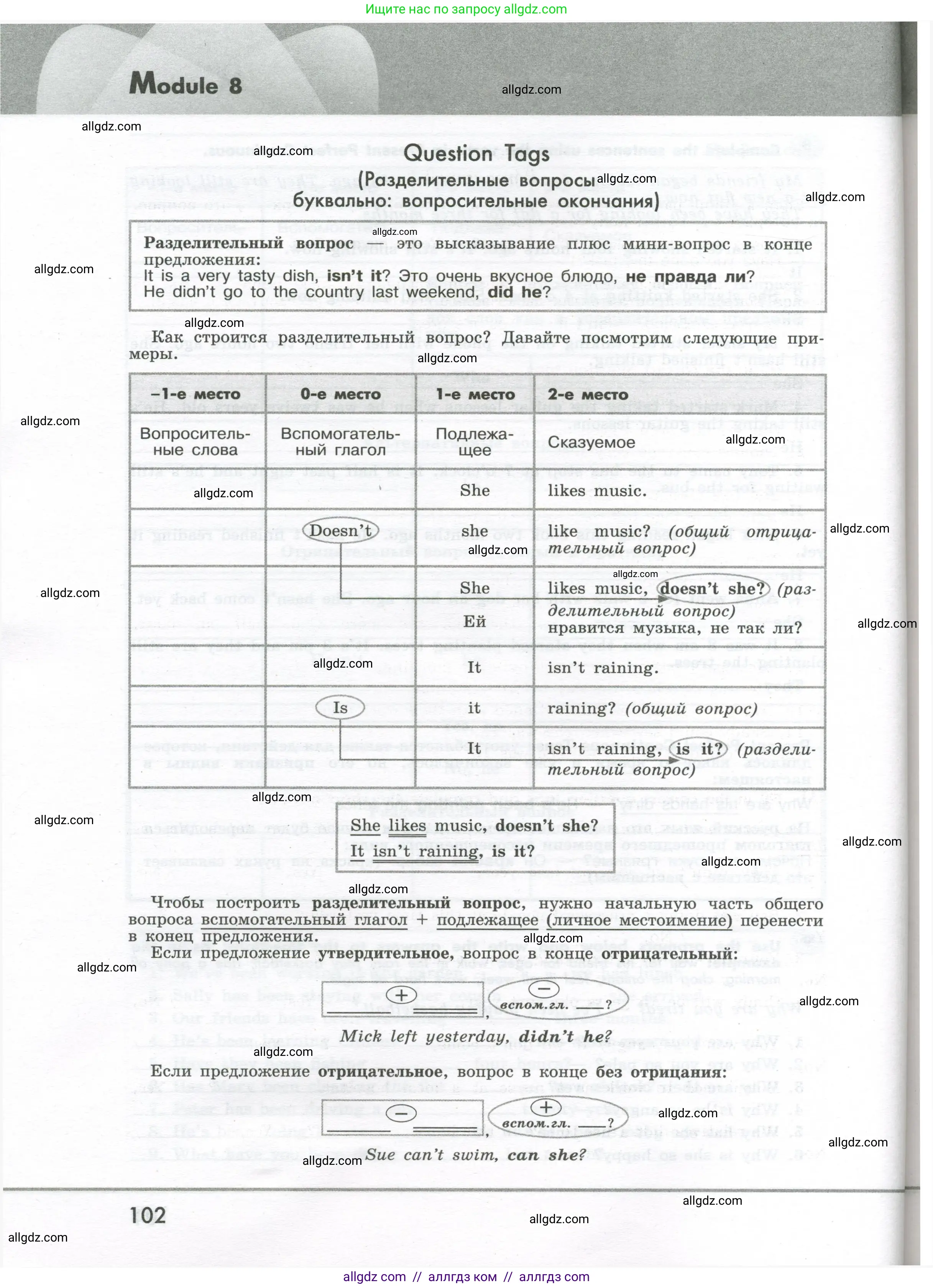 Английский язык (english), 7 класс Грамматический тренажёр, автор: Тимофеева Светлана Леонидовна, издательство Просвещение, Москва, 2023, красного цвета, страница 102