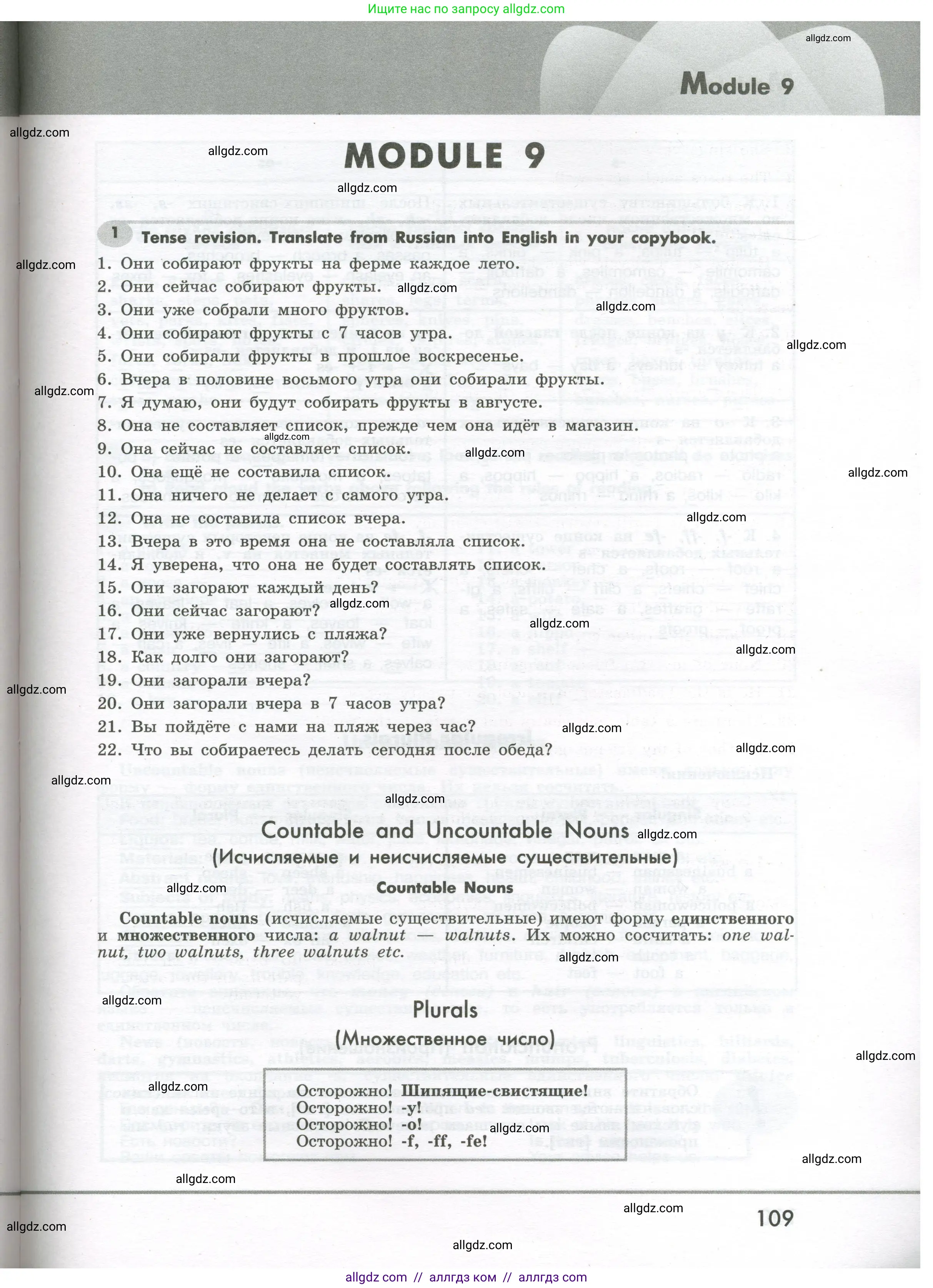 Английский язык (english), 7 класс Грамматический тренажёр, автор: Тимофеева Светлана Леонидовна, издательство Просвещение, Москва, 2023, красного цвета, страница 109