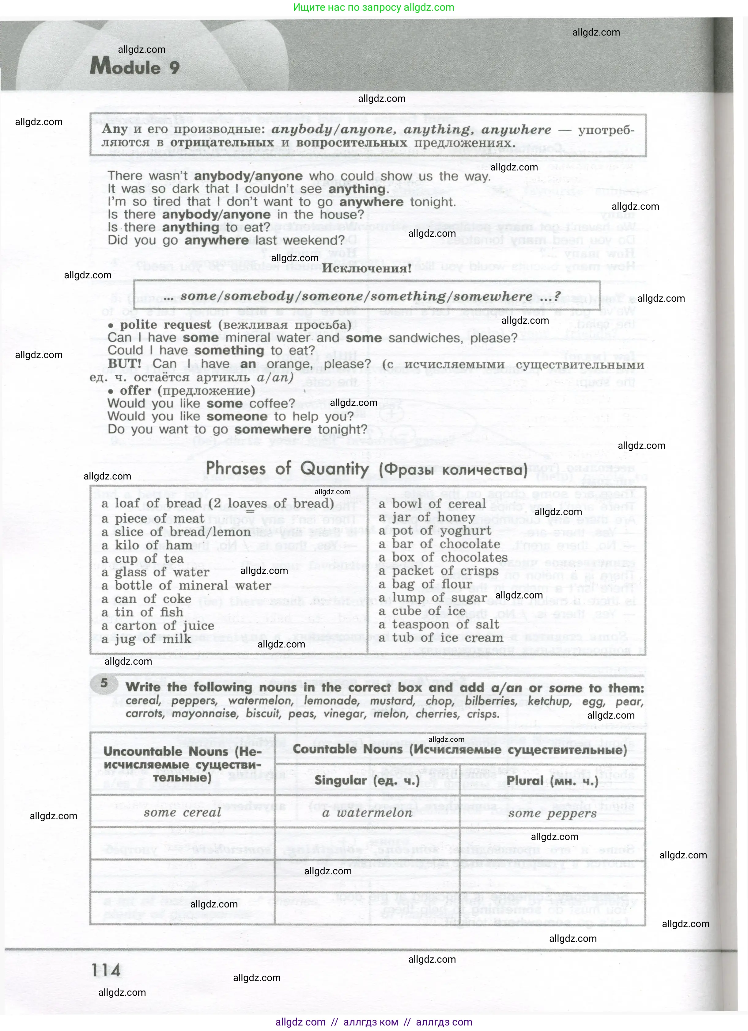 Английский язык (english), 7 класс Грамматический тренажёр, автор: Тимофеева Светлана Леонидовна, издательство Просвещение, Москва, 2023, красного цвета, страница 114