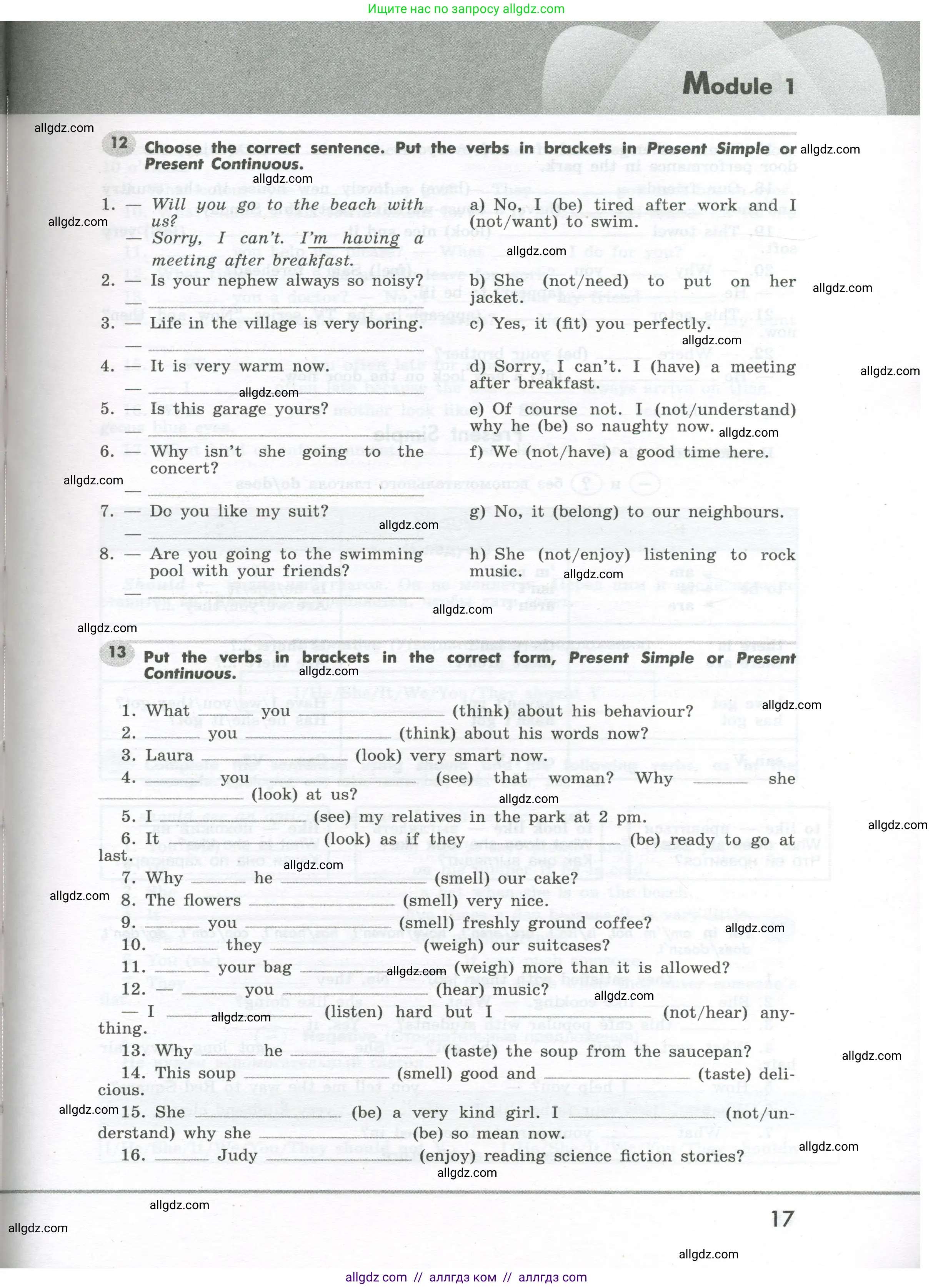 Английский язык (english), 7 класс Грамматический тренажёр, автор: Тимофеева Светлана Леонидовна, издательство Просвещение, Москва, 2023, красного цвета, страница 17