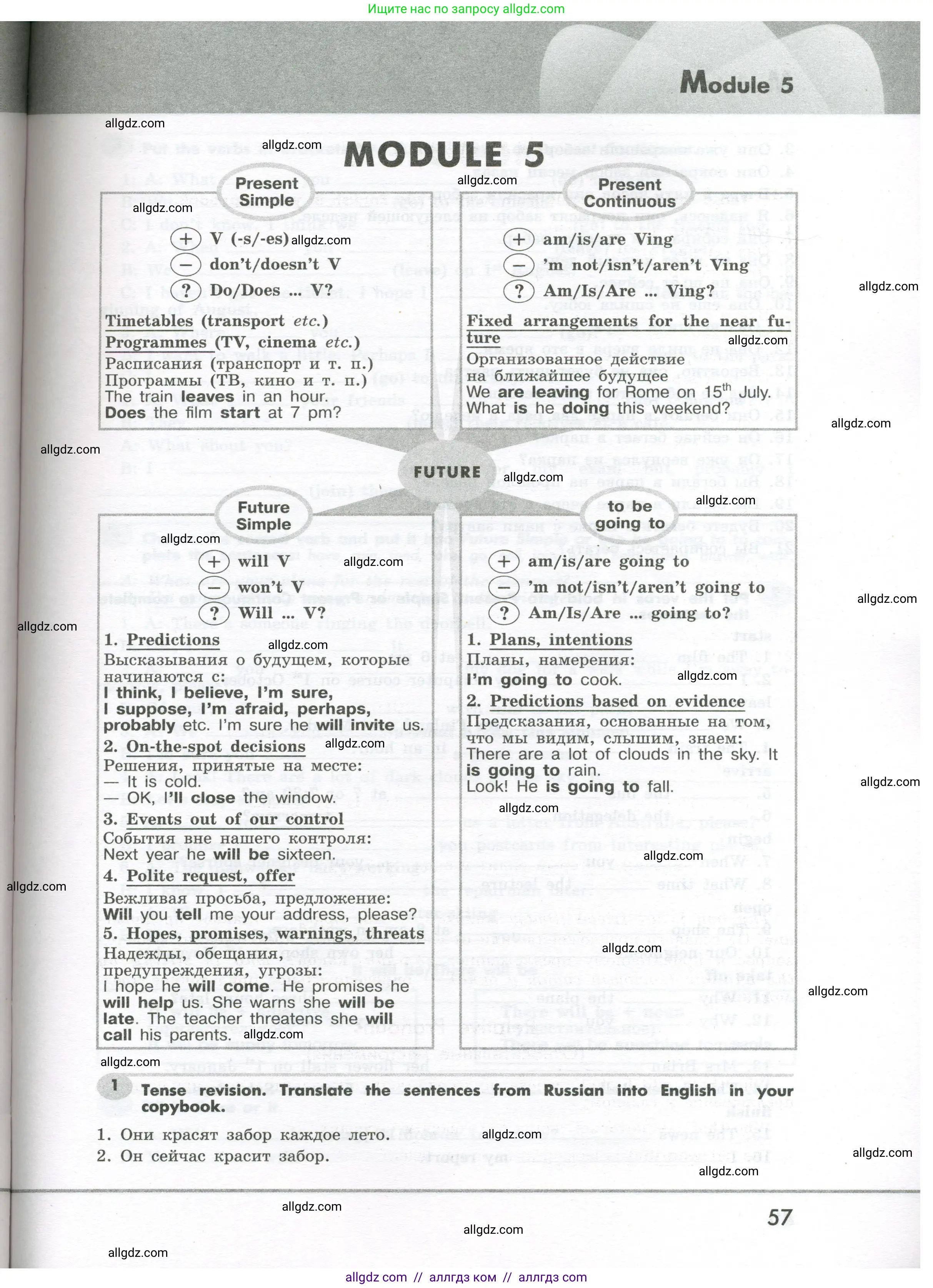 Английский язык (english), 7 класс Грамматический тренажёр, автор: Тимофеева Светлана Леонидовна, издательство Просвещение, Москва, 2023, красного цвета, страница 57