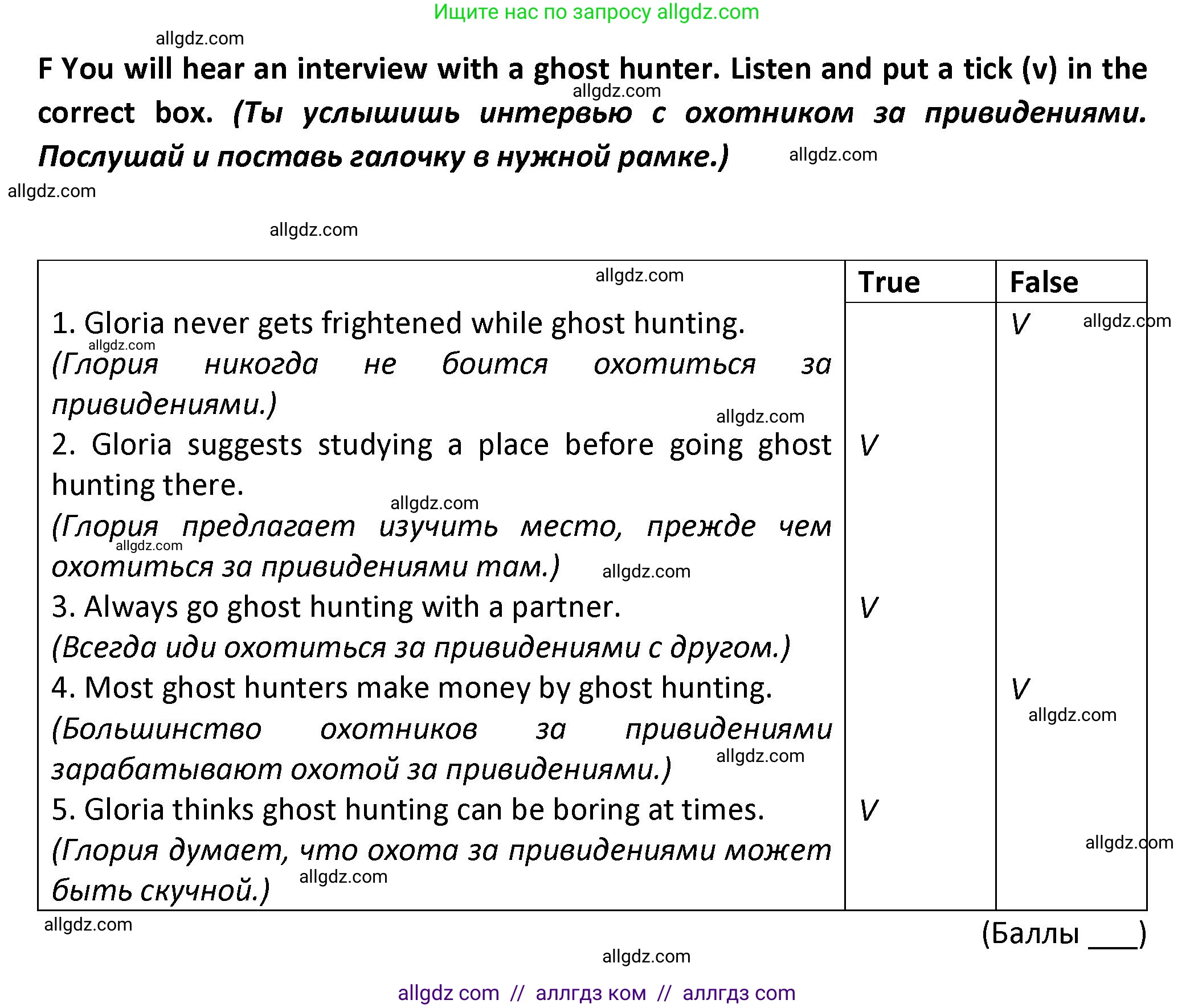 Английский язык (english), 7 класс контрольные задания (test booklet), авторы: Баранова Ксения Михайловна (Baranova Ksenia), Дули Дженни (Dooley Jenny), Мильруд Радислав Петрович (Millrood Radislav), Эванс Вирджиния (Evans Virginia), издательство Просвещение, Москва, 2023, серого цвета, страница 8, номер F, Решение 1 (2023-2027)