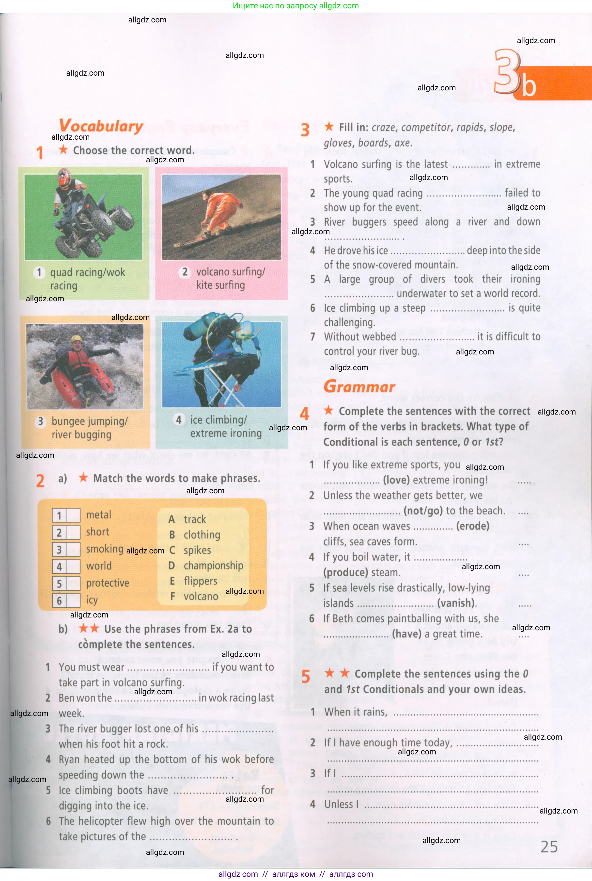 Английский язык (english), 7 класс Рабочая тетрадь (workbook), авторы: Баранова Ксения Михайловна (Baranova Ksenia), Дули Дженни (Dooley Jenny), Копылова Виктория Викторовна (Kopylova Victoria), Мильруд Радислав Петрович (Millrood Radislav), Эванс Вирджиния (Evans Virginia), издательство Просвещение, Москва, 2023, белого цвета, страница 25