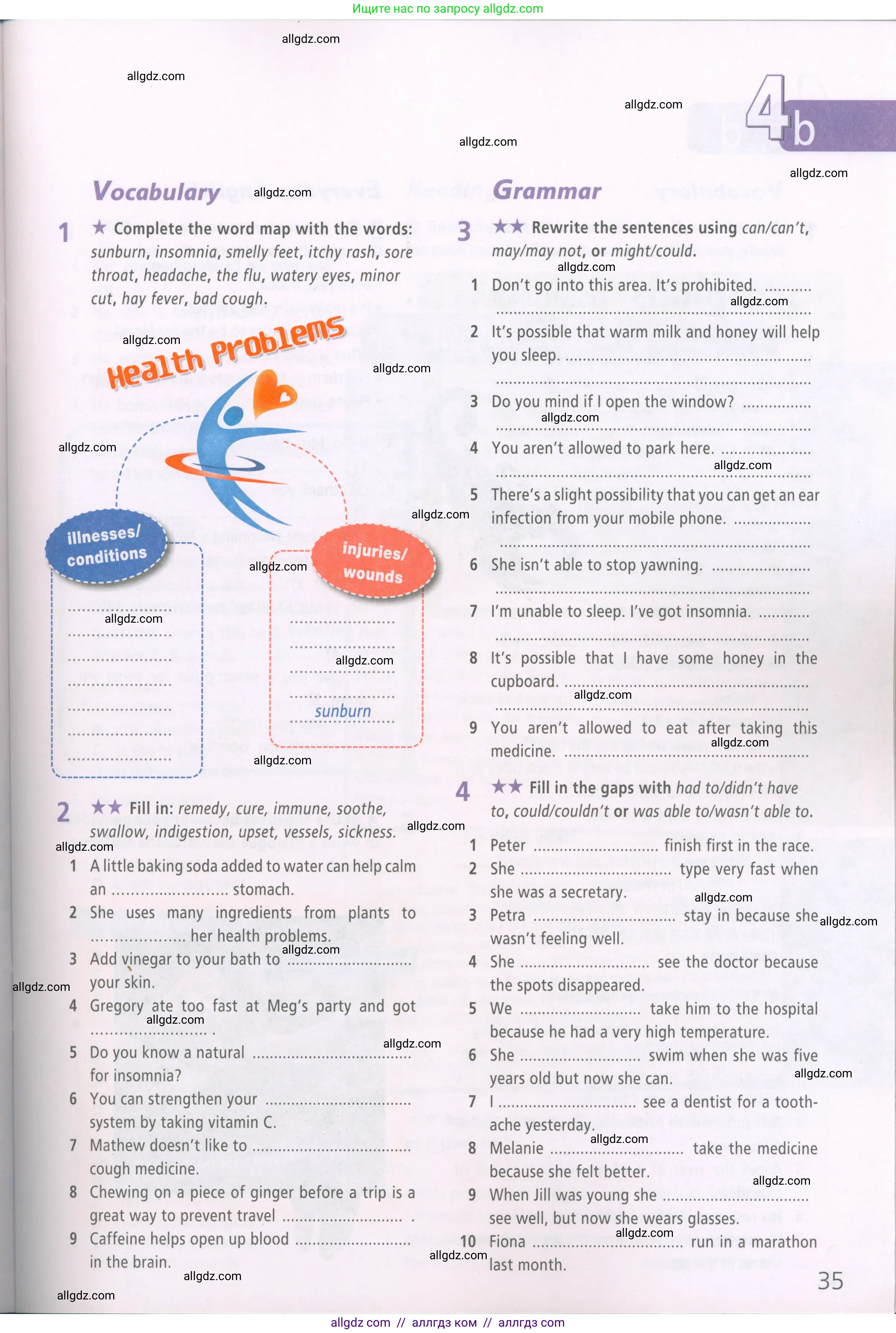 Английский язык (english), 7 класс Рабочая тетрадь (workbook), авторы: Баранова Ксения Михайловна (Baranova Ksenia), Дули Дженни (Dooley Jenny), Копылова Виктория Викторовна (Kopylova Victoria), Мильруд Радислав Петрович (Millrood Radislav), Эванс Вирджиния (Evans Virginia), издательство Просвещение, Москва, 2023, белого цвета, страница 35