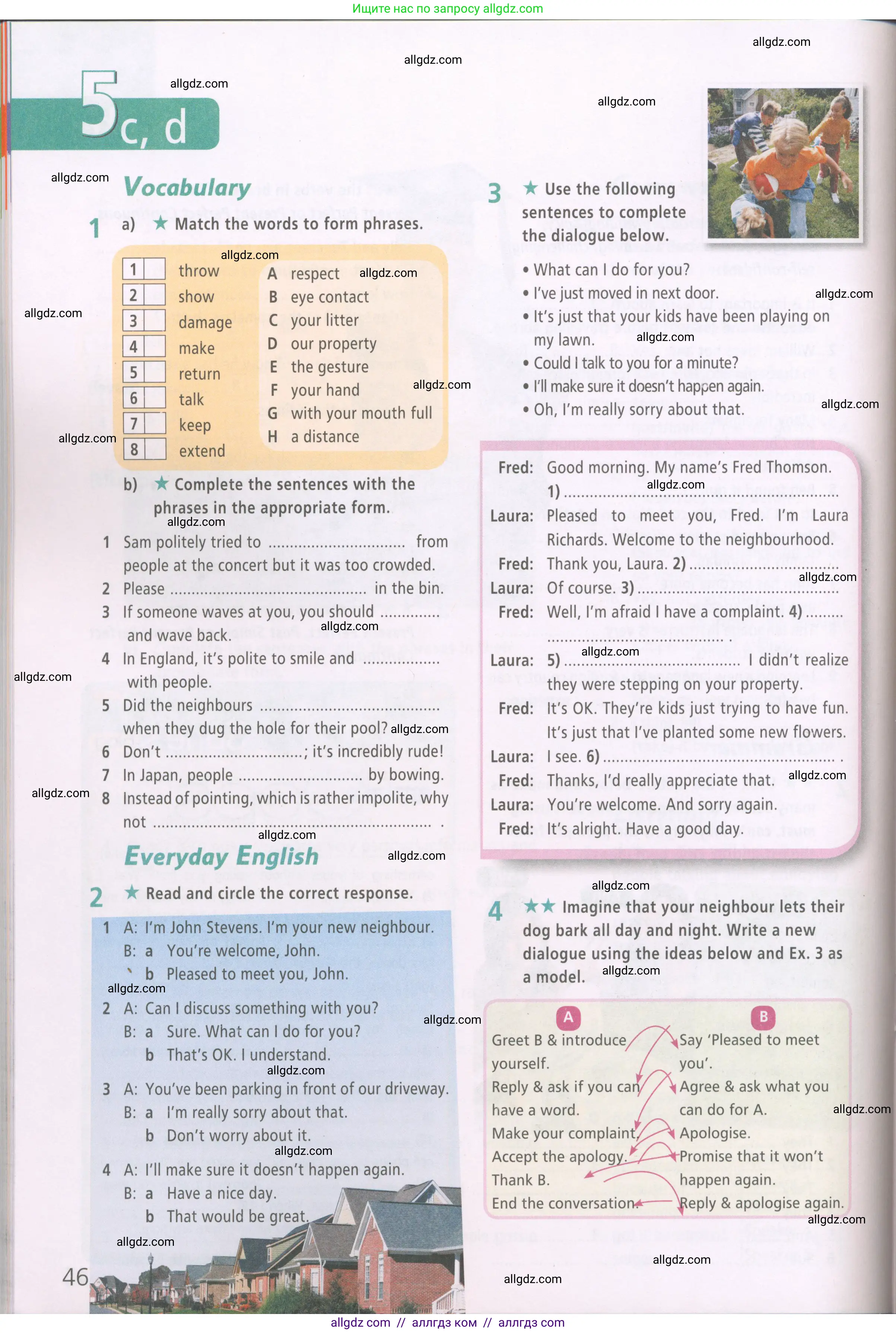 Английский язык (english), 7 класс Рабочая тетрадь (workbook), авторы: Баранова Ксения Михайловна (Baranova Ksenia), Дули Дженни (Dooley Jenny), Копылова Виктория Викторовна (Kopylova Victoria), Мильруд Радислав Петрович (Millrood Radislav), Эванс Вирджиния (Evans Virginia), издательство Просвещение, Москва, 2023, белого цвета, страница 46