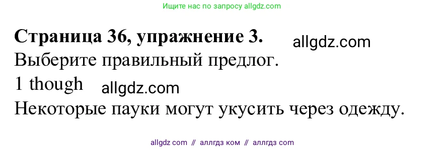 Английский язык (english), 7 класс Рабочая тетрадь (workbook), авторы: Баранова Ксения Михайловна (Baranova Ksenia), Дули Дженни (Dooley Jenny), Копылова Виктория Викторовна (Kopylova Victoria), Мильруд Радислав Петрович (Millrood Radislav), Эванс Вирджиния (Evans Virginia), издательство Просвещение, Москва, 2023, белого цвета, страница 36, номер 3, Решение 1 (2023-2027)
