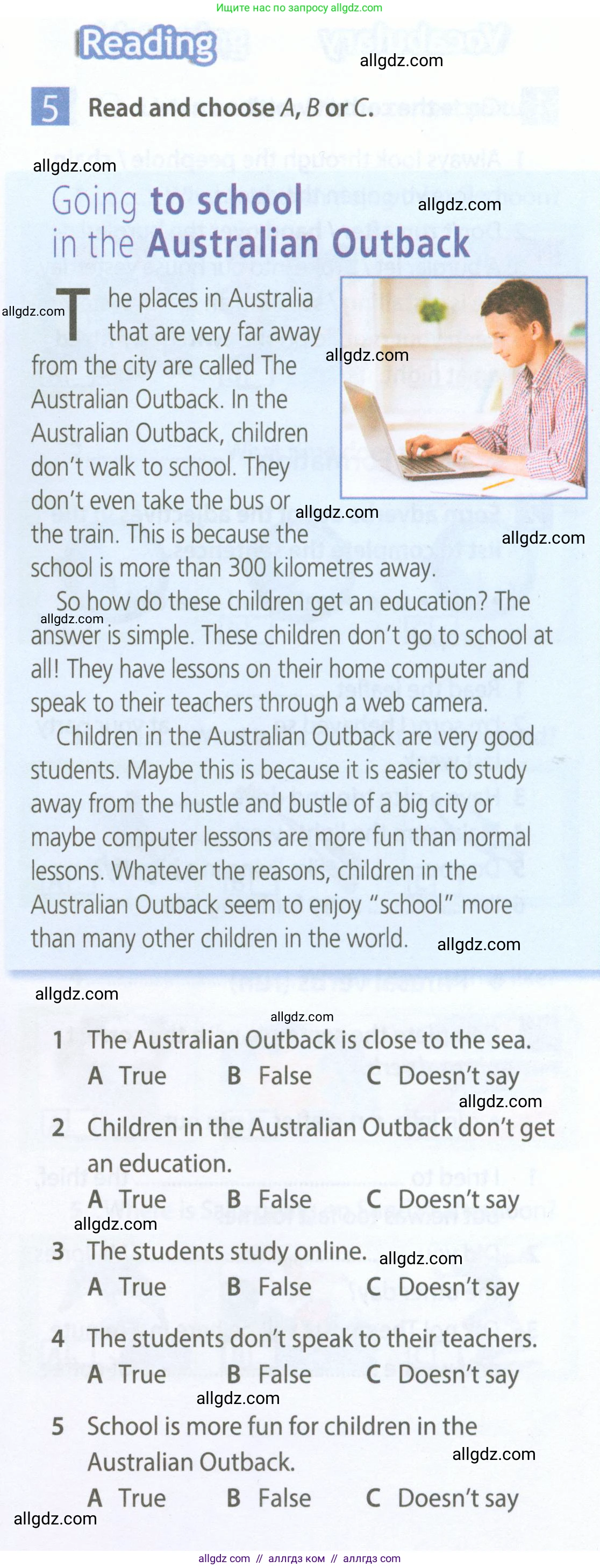 Английский язык (english), 7 класс Рабочая тетрадь (workbook), авторы: Ваулина Юлия Евгеньевна (Vaulina Julia), Дули Дженни (Dooley Jenny), Подоляко Ольга Евгеньевна (Podolyako Olga), Эванс Вирджиния (Evans Virginia), издательство Просвещение, Москва, 2023, красного цвета, страница 5, номер 5, Условие 2023-2027