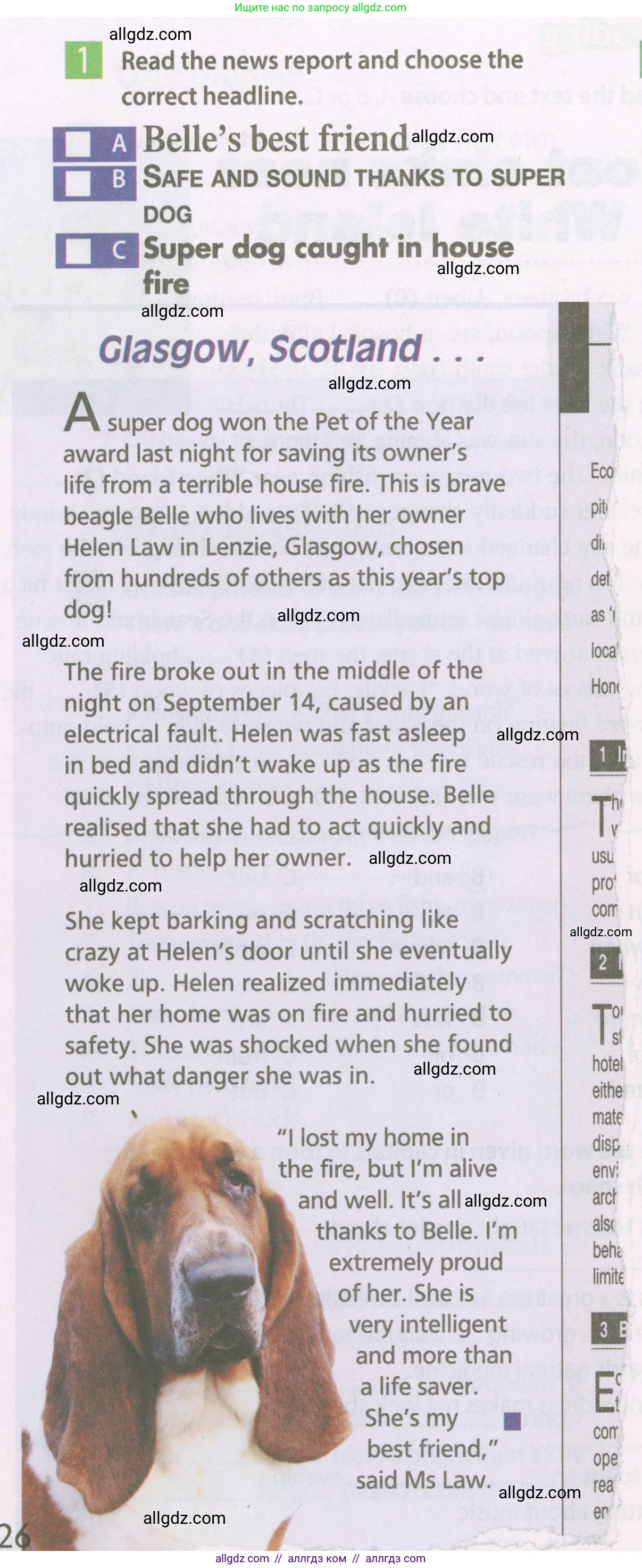 Английский язык (english), 7 класс Рабочая тетрадь (workbook), авторы: Ваулина Юлия Евгеньевна (Vaulina Julia), Дули Дженни (Dooley Jenny), Подоляко Ольга Евгеньевна (Podolyako Olga), Эванс Вирджиния (Evans Virginia), издательство Просвещение, Москва, 2023, красного цвета, страница 26, номер 1, Условие 2023-2027