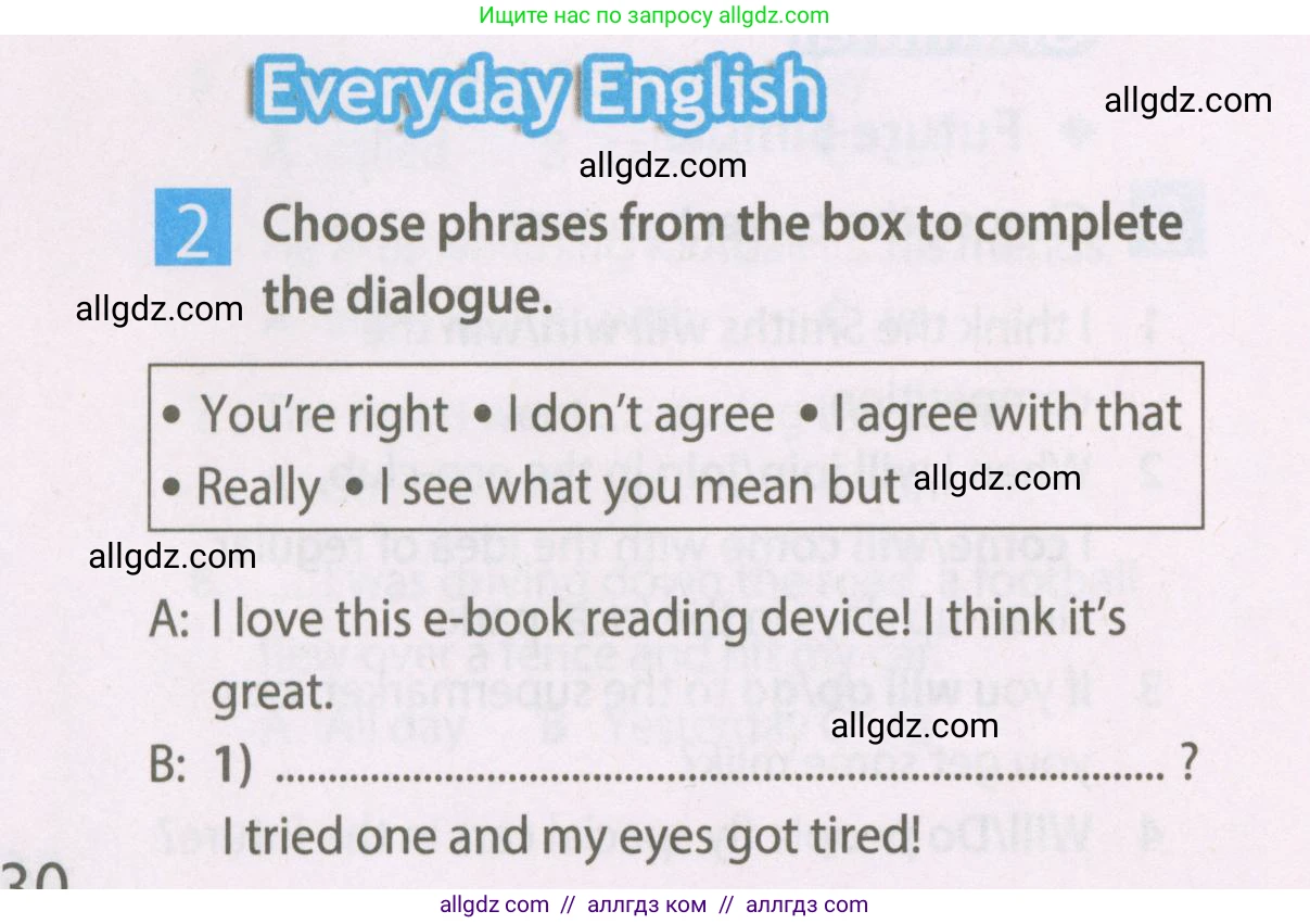 Английский язык (english), 7 класс Рабочая тетрадь (workbook), авторы: Ваулина Юлия Евгеньевна (Vaulina Julia), Дули Дженни (Dooley Jenny), Подоляко Ольга Евгеньевна (Podolyako Olga), Эванс Вирджиния (Evans Virginia), издательство Просвещение, Москва, 2023, красного цвета, страница 30, номер 2, Условие 2023-2027