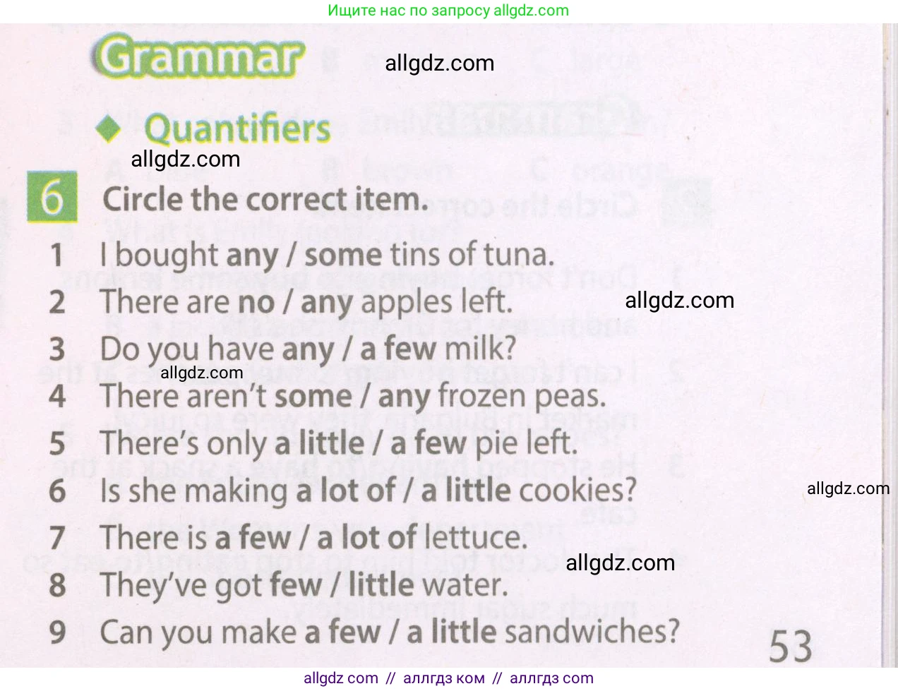 Английский язык (english), 7 класс Рабочая тетрадь (workbook), авторы: Ваулина Юлия Евгеньевна (Vaulina Julia), Дули Дженни (Dooley Jenny), Подоляко Ольга Евгеньевна (Podolyako Olga), Эванс Вирджиния (Evans Virginia), издательство Просвещение, Москва, 2023, красного цвета, страница 53, номер 6, Условие 2023-2027