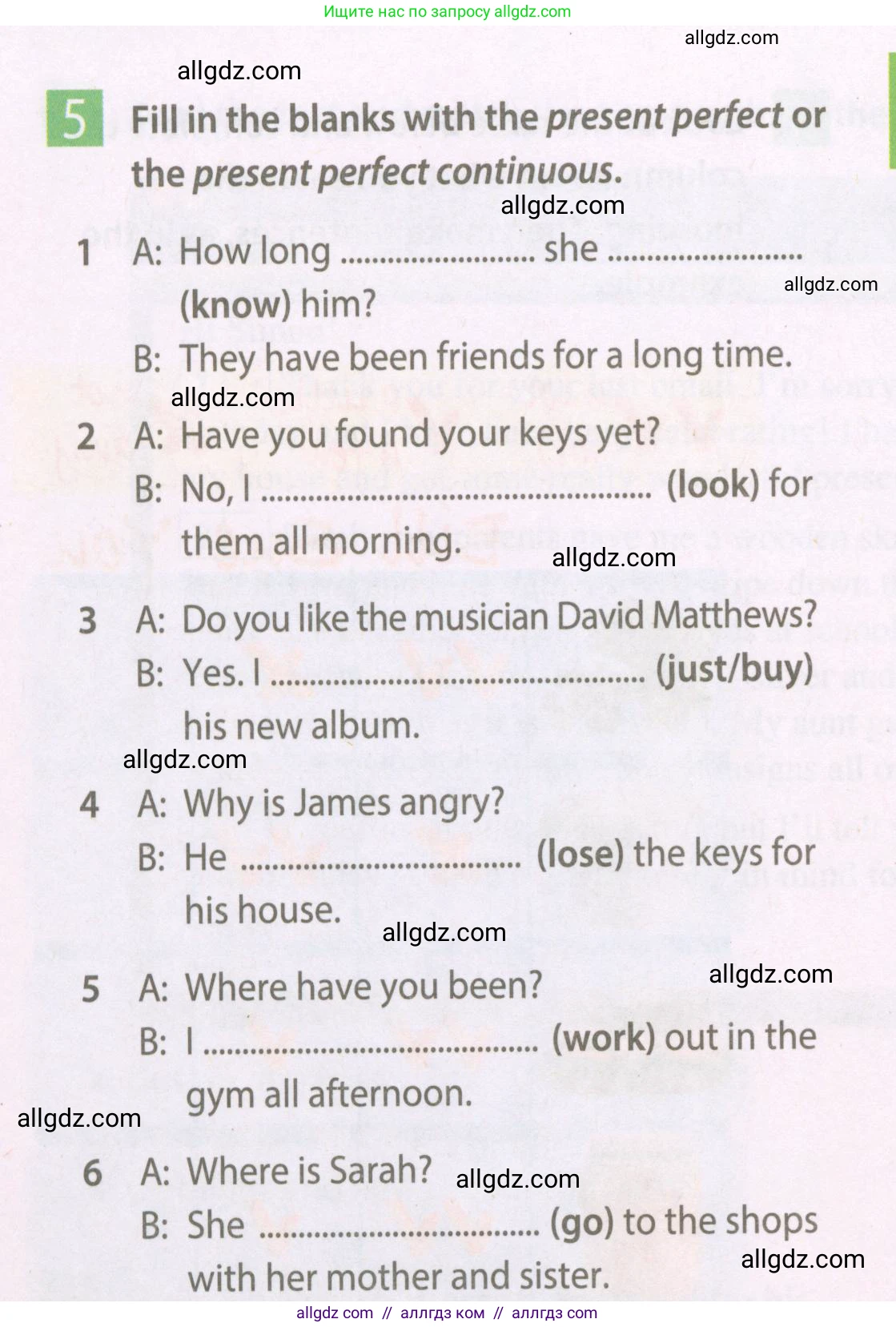 Английский язык (english), 7 класс Рабочая тетрадь (workbook), авторы: Ваулина Юлия Евгеньевна (Vaulina Julia), Дули Дженни (Dooley Jenny), Подоляко Ольга Евгеньевна (Podolyako Olga), Эванс Вирджиния (Evans Virginia), издательство Просвещение, Москва, 2023, красного цвета, страница 58, номер 5, Условие 2023-2027