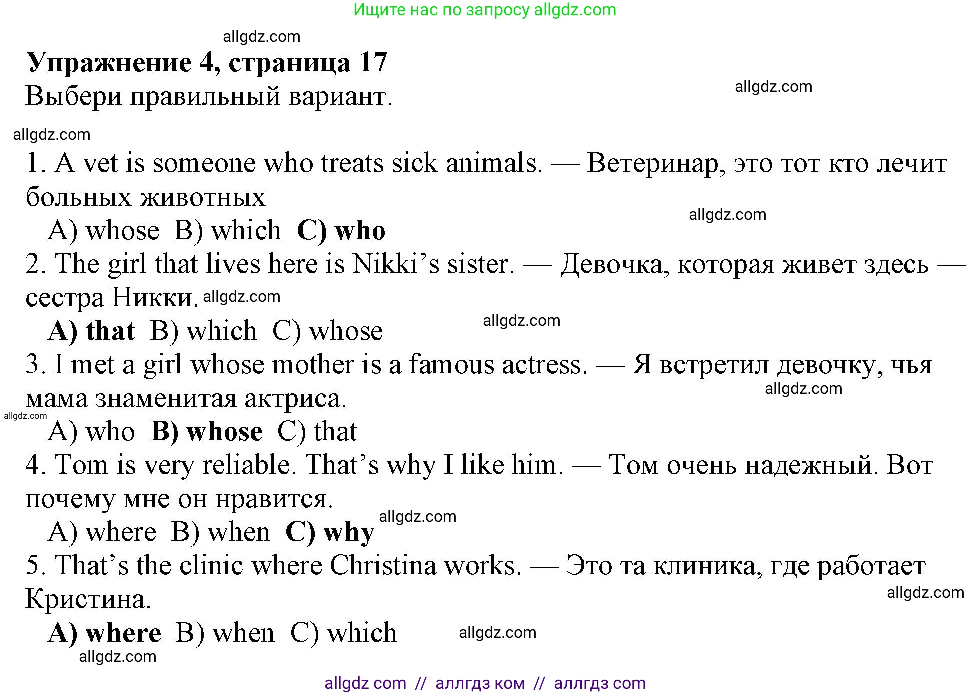 Английский язык (english), 7 класс Рабочая тетрадь (workbook), авторы: Ваулина Юлия Евгеньевна (Vaulina Julia), Дули Дженни (Dooley Jenny), Подоляко Ольга Евгеньевна (Podolyako Olga), Эванс Вирджиния (Evans Virginia), издательство Просвещение, Москва, 2023, красного цвета, страница 17, номер 4, Решение 1 (2023-2027)
