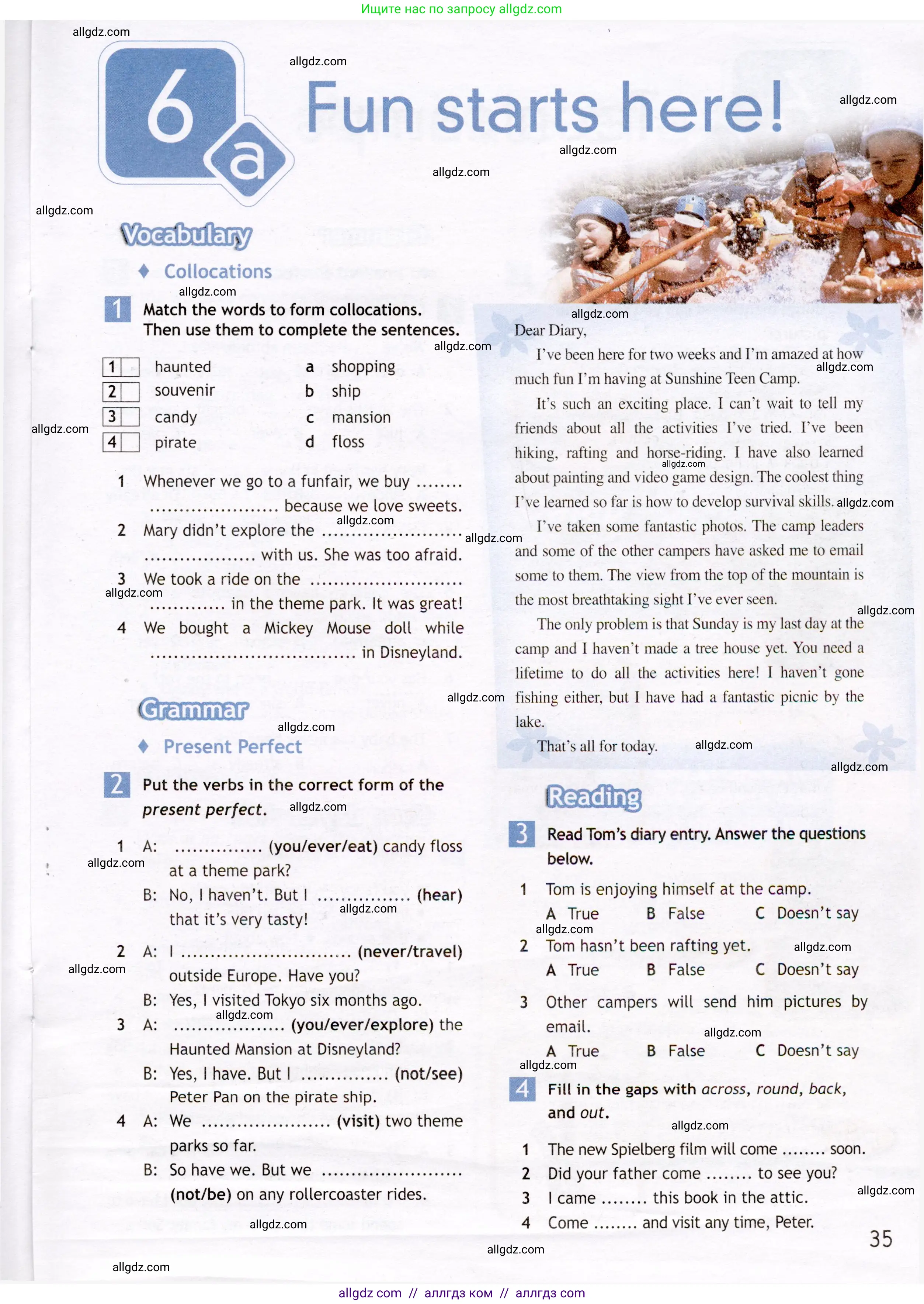 Английский язык (english), 7 класс Рабочая тетрадь (workbook), авторы: Ваулина Юлия Евгеньевна (Vaulina Julia), Дули Дженни (Dooley Jenny), Подоляко Ольга Евгеньевна (Podolyako Olga), Эванс Вирджиния (Evans Virginia), издательство Просвещение, Москва, 2023, красного цвета, страница 35