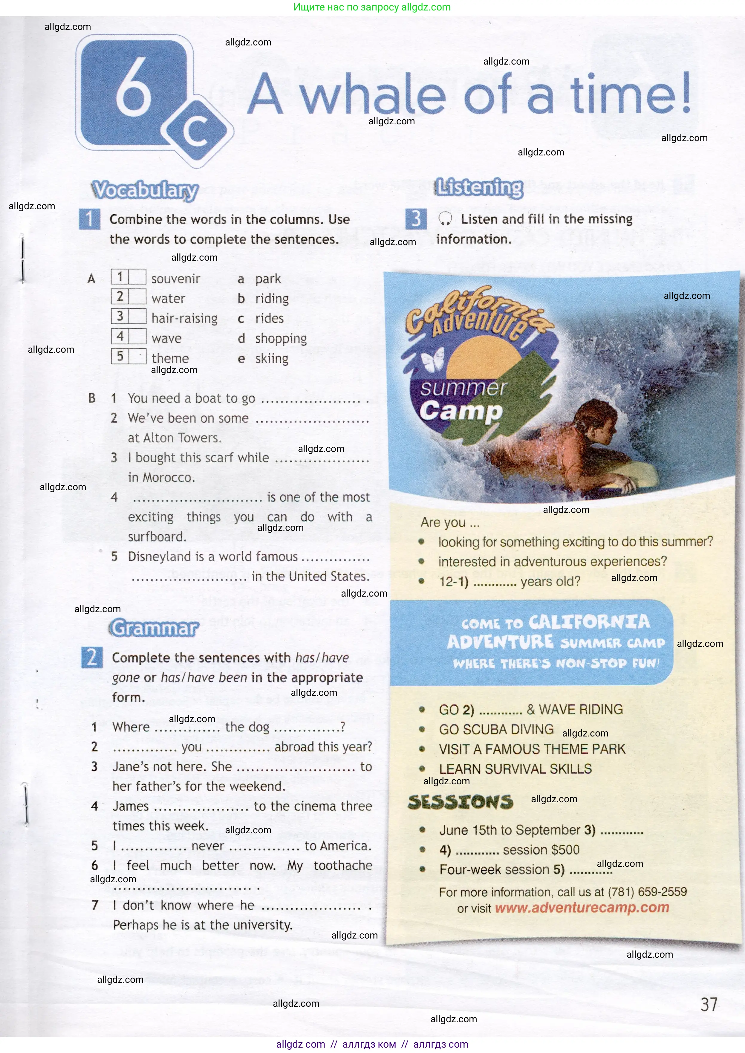 Английский язык (english), 7 класс Рабочая тетрадь (workbook), авторы: Ваулина Юлия Евгеньевна (Vaulina Julia), Дули Дженни (Dooley Jenny), Подоляко Ольга Евгеньевна (Podolyako Olga), Эванс Вирджиния (Evans Virginia), издательство Просвещение, Москва, 2023, красного цвета, страница 37