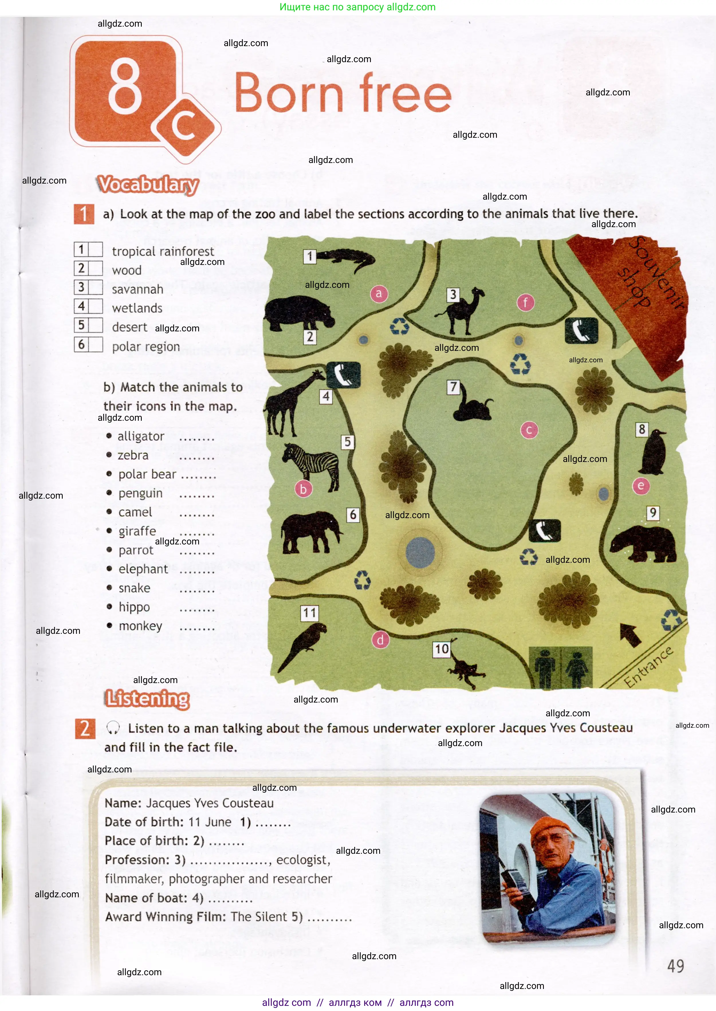 Английский язык (english), 7 класс Рабочая тетрадь (workbook), авторы: Ваулина Юлия Евгеньевна (Vaulina Julia), Дули Дженни (Dooley Jenny), Подоляко Ольга Евгеньевна (Podolyako Olga), Эванс Вирджиния (Evans Virginia), издательство Просвещение, Москва, 2023, красного цвета, страница 49