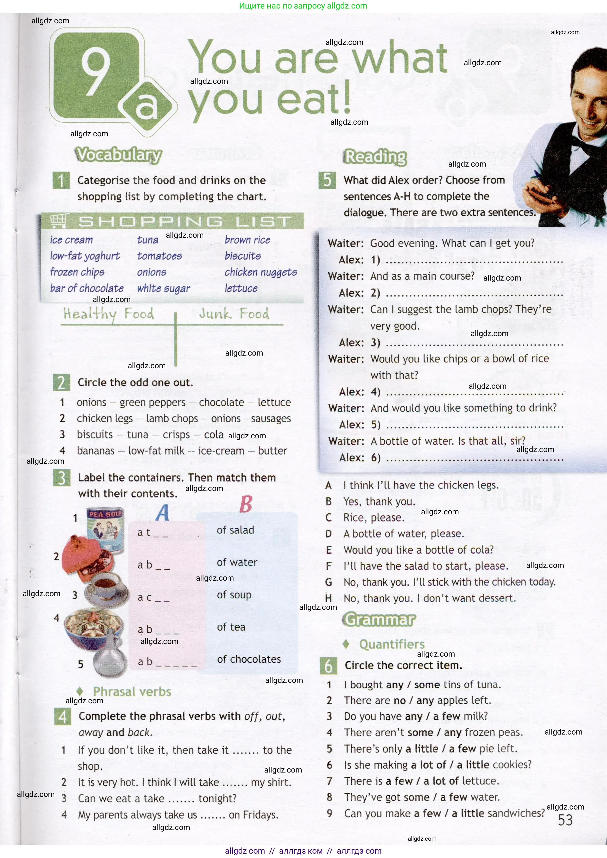 Английский язык (english), 7 класс Рабочая тетрадь (workbook), авторы: Ваулина Юлия Евгеньевна (Vaulina Julia), Дули Дженни (Dooley Jenny), Подоляко Ольга Евгеньевна (Podolyako Olga), Эванс Вирджиния (Evans Virginia), издательство Просвещение, Москва, 2023, красного цвета, страница 53