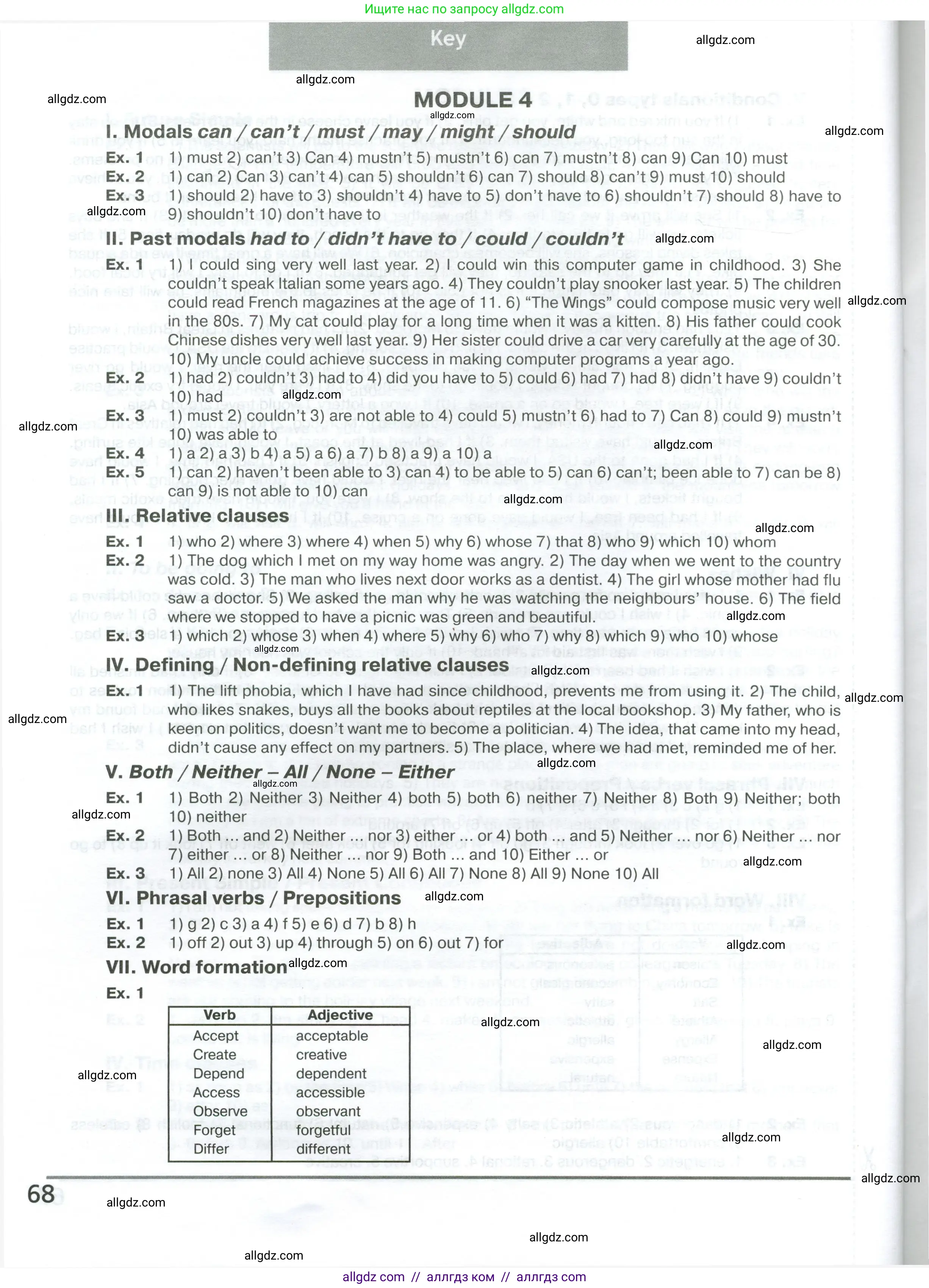 Английский язык (english), 7 класс сборник грамматических упражнений, автор: Смирнов Алексей Валерьевич, издательство Просвещение, Москва, 2023, белого цвета, страница 68