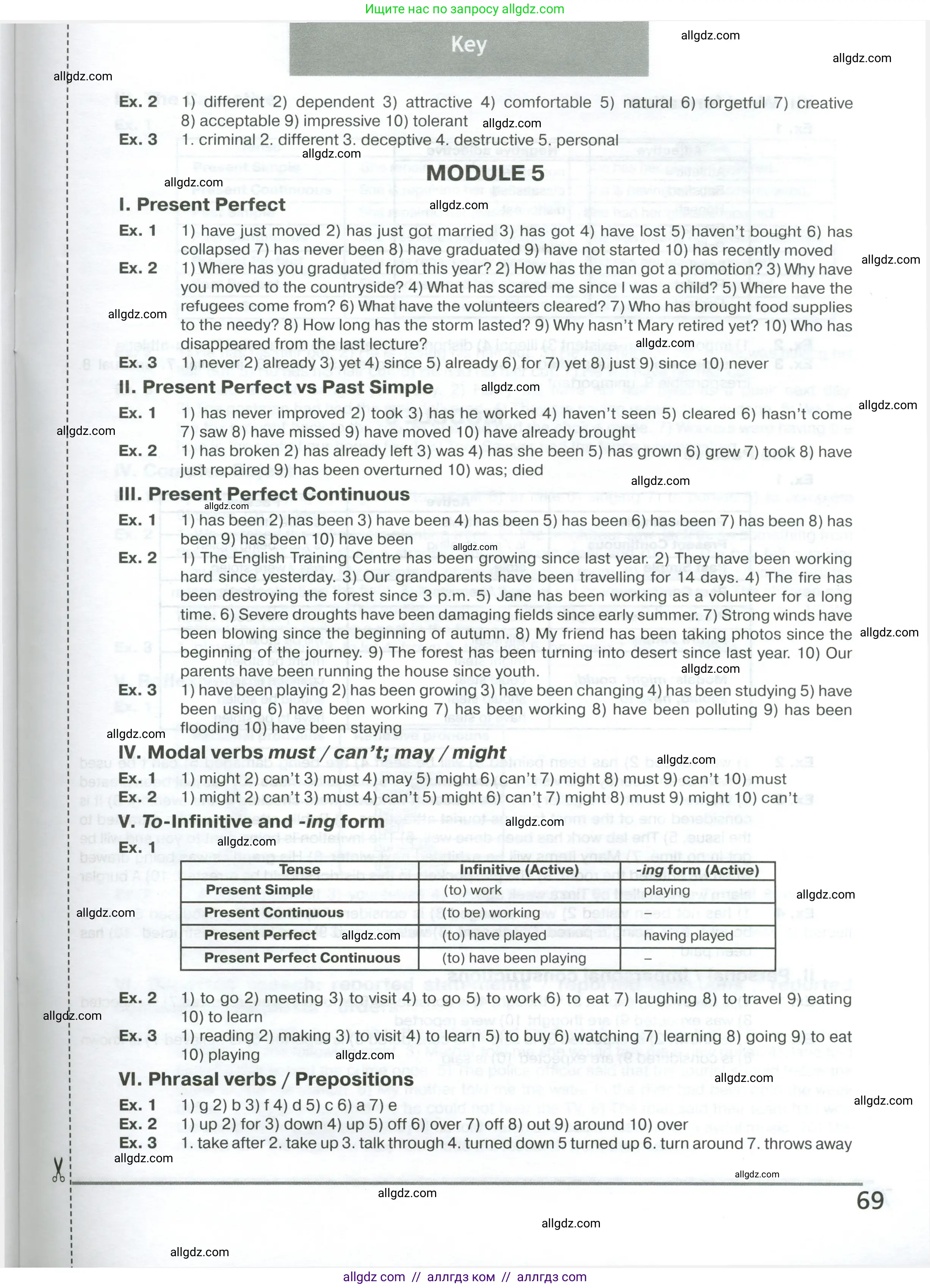 Английский язык (english), 7 класс сборник грамматических упражнений, автор: Смирнов Алексей Валерьевич, издательство Просвещение, Москва, 2023, белого цвета, страница 69