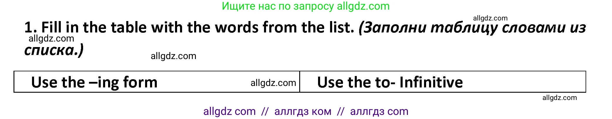 Английский язык (english), 7 класс сборник грамматических упражнений, автор: Смирнов Алексей Валерьевич, издательство Просвещение, Москва, 2023, белого цвета, страница 10, номер 1, Решение 1 (2023-2027)