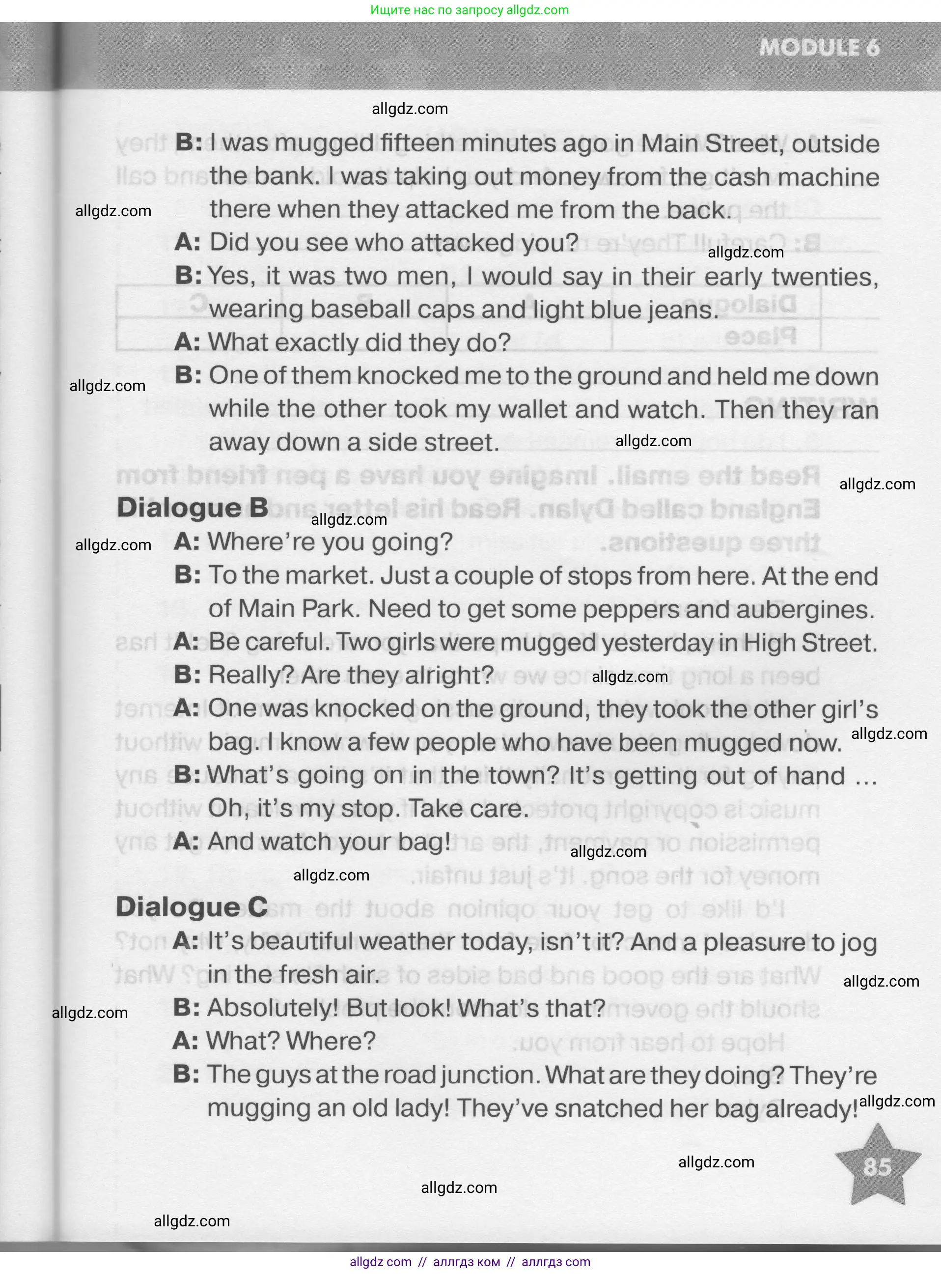 Английский язык (english), 7 класс Тренировочные упражнения в формате ОГЭ (ГИА), авторы: Комиссаров Константин Вячеславович, Кирдяева Ольга Ивановна, издательство Просвещение, Москва, 2019, белого цвета, страница 85