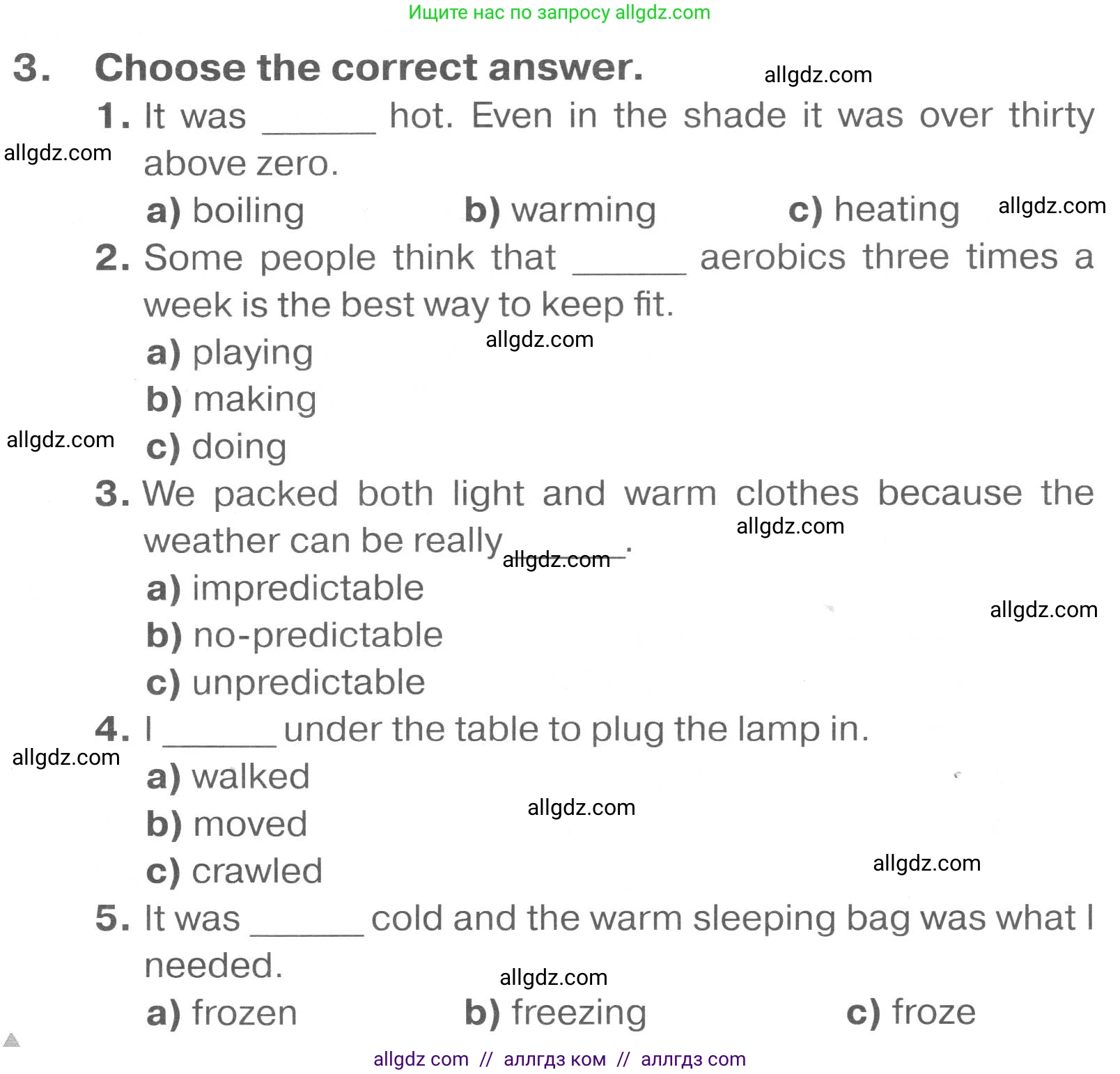 Английский язык (english), 7 класс Тренировочные упражнения в формате ОГЭ (ГИА), авторы: Комиссаров Константин Вячеславович, Кирдяева Ольга Ивановна, издательство Просвещение, Москва, 2019, белого цвета, страница 34, номер 3, Условие 2023-2027