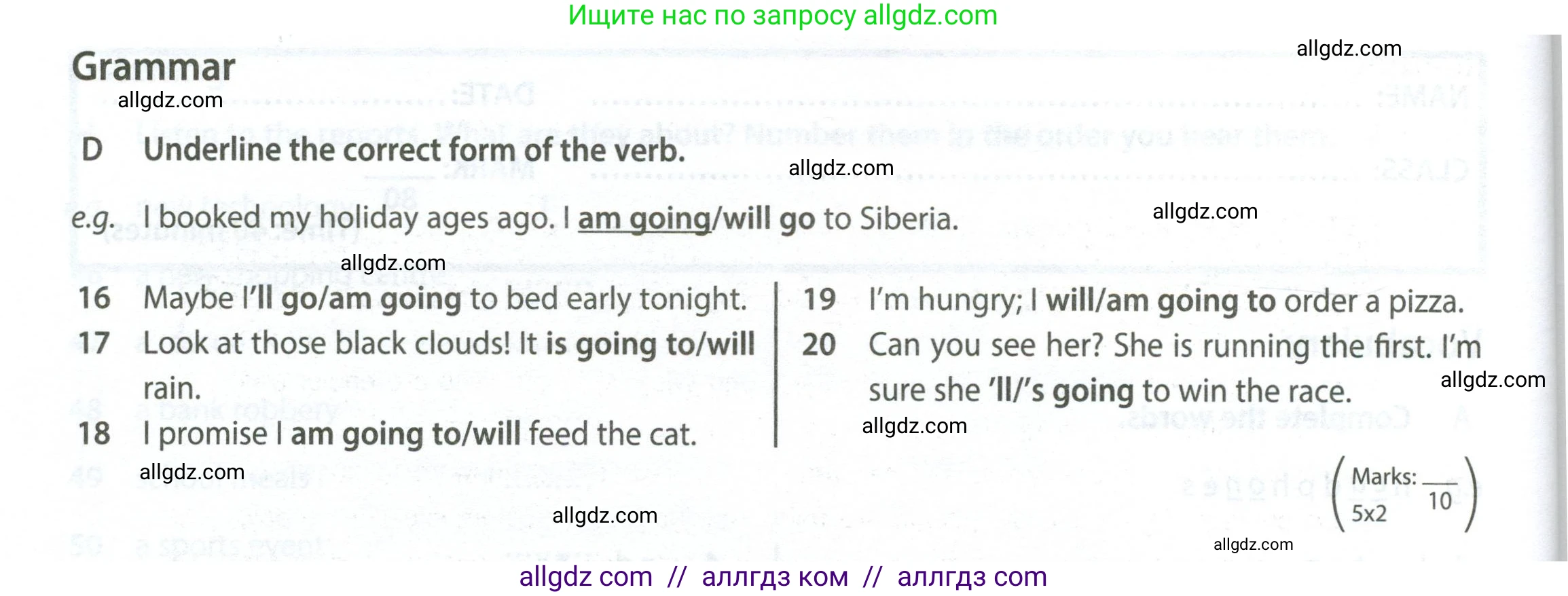 Английский язык (english), 7 класс контрольные задания (test booklet), авторы: Ваулина Юлия Евгеньевна (Vaulina Julia), Дули Дженни (Dooley Jenny), Подоляко Ольга Евгеньевна (Podolyako Olga), Эванс Вирджиния (Evans Virginia), издательство Просвещение, Москва, 2023, розового цвета, страница 38, номер D (16-20), Условие 2023-2027