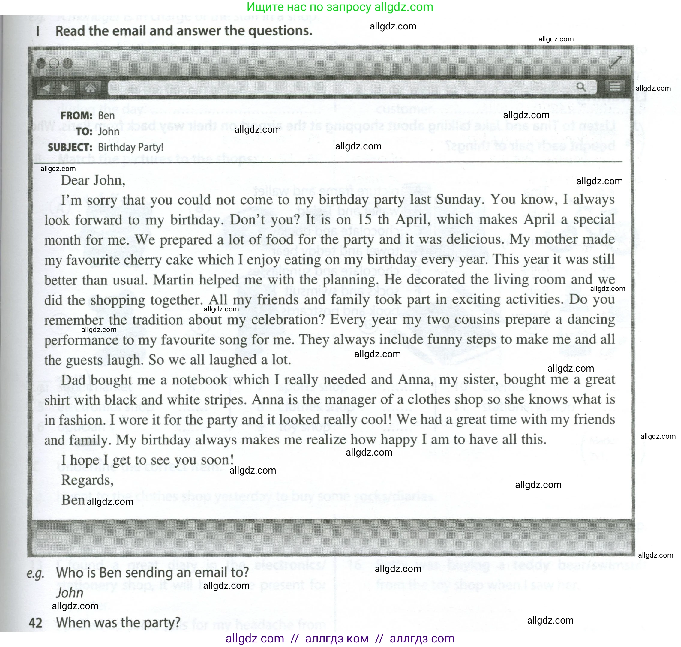 Английский язык (english), 7 класс контрольные задания (test booklet), авторы: Ваулина Юлия Евгеньевна (Vaulina Julia), Дули Дженни (Dooley Jenny), Подоляко Ольга Евгеньевна (Podolyako Olga), Эванс Вирджиния (Evans Virginia), издательство Просвещение, Москва, 2023, розового цвета, страница 75, номер I (42-46), Условие 2023-2027