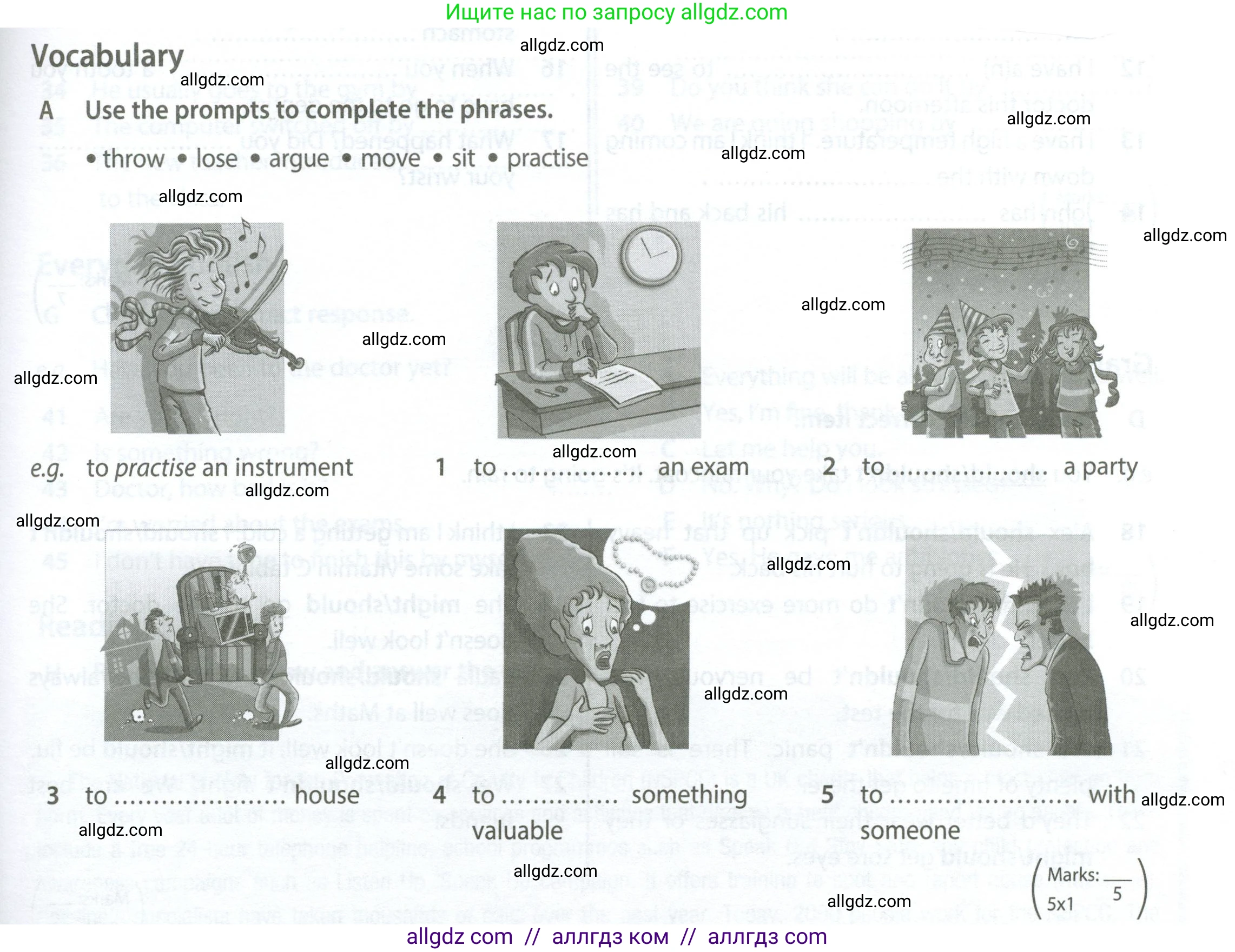 Английский язык (english), 7 класс контрольные задания (test booklet), авторы: Ваулина Юлия Евгеньевна (Vaulina Julia), Дули Дженни (Dooley Jenny), Подоляко Ольга Евгеньевна (Podolyako Olga), Эванс Вирджиния (Evans Virginia), издательство Просвещение, Москва, 2023, розового цвета, страница 81, номер A (1-5), Условие 2023-2027