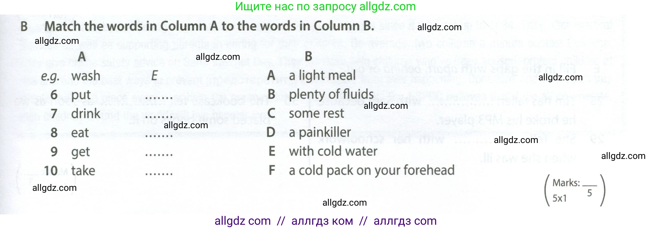 Английский язык (english), 7 класс контрольные задания (test booklet), авторы: Ваулина Юлия Евгеньевна (Vaulina Julia), Дули Дженни (Dooley Jenny), Подоляко Ольга Евгеньевна (Podolyako Olga), Эванс Вирджиния (Evans Virginia), издательство Просвещение, Москва, 2023, розового цвета, страница 81, номер B (6-10), Условие 2023-2027