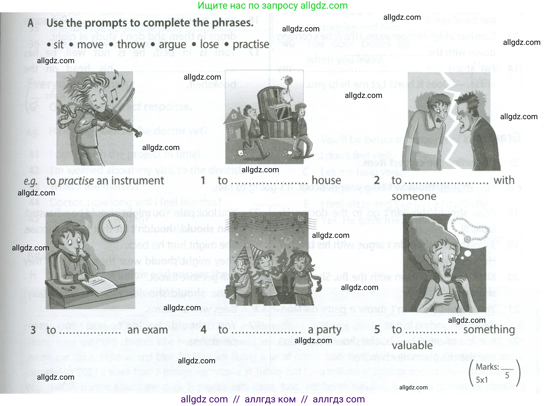Английский язык (english), 7 класс контрольные задания (test booklet), авторы: Ваулина Юлия Евгеньевна (Vaulina Julia), Дули Дженни (Dooley Jenny), Подоляко Ольга Евгеньевна (Podolyako Olga), Эванс Вирджиния (Evans Virginia), издательство Просвещение, Москва, 2023, розового цвета, страница 85, номер A (1-5), Условие 2023-2027