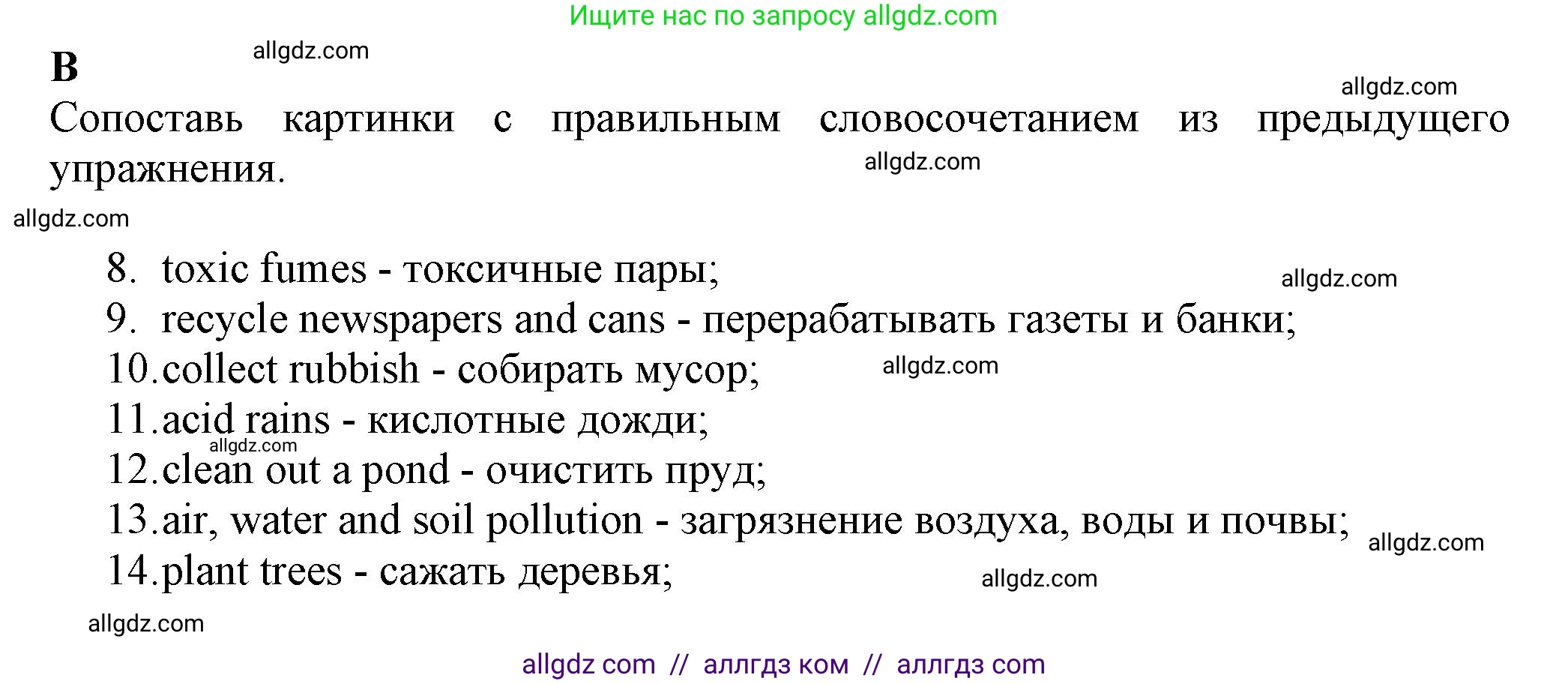 Английский язык (english), 7 класс контрольные задания (test booklet), авторы: Ваулина Юлия Евгеньевна (Vaulina Julia), Дули Дженни (Dooley Jenny), Подоляко Ольга Евгеньевна (Podolyako Olga), Эванс Вирджиния (Evans Virginia), издательство Просвещение, Москва, 2023, розового цвета, страница 65, номер B (8-14), Решение 1 (2023-2027)
