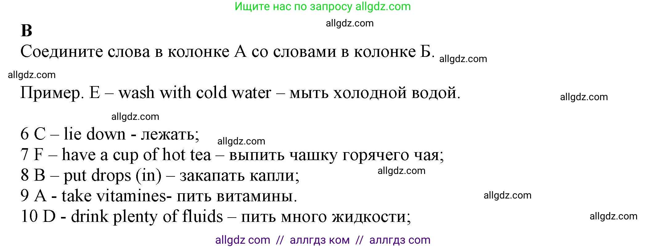 Английский язык (english), 7 класс контрольные задания (test booklet), авторы: Ваулина Юлия Евгеньевна (Vaulina Julia), Дули Дженни (Dooley Jenny), Подоляко Ольга Евгеньевна (Podolyako Olga), Эванс Вирджиния (Evans Virginia), издательство Просвещение, Москва, 2023, розового цвета, страница 85, номер B (6-10), Решение 1 (2023-2027)