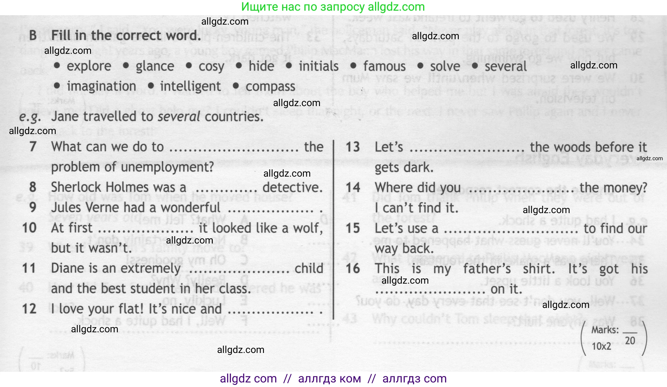 Английский язык (english), 7 класс контрольные задания (test booklet), авторы: Ваулина Юлия Евгеньевна (Vaulina Julia), Дули Дженни (Dooley Jenny), Подоляко Ольга Евгеньевна (Podolyako Olga), Эванс Вирджиния (Evans Virginia), издательство Просвещение, Москва, 2023, розового цвета, страница 13, номер B (7-16), Условие 2019-2022