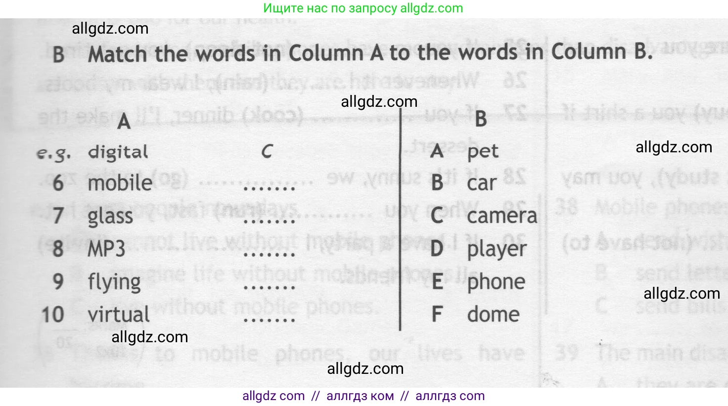 Английский язык (english), 7 класс контрольные задания (test booklet), авторы: Ваулина Юлия Евгеньевна (Vaulina Julia), Дули Дженни (Dooley Jenny), Подоляко Ольга Евгеньевна (Podolyako Olga), Эванс Вирджиния (Evans Virginia), издательство Просвещение, Москва, 2023, розового цвета, страница 41, номер B (6-10), Условие 2019-2022