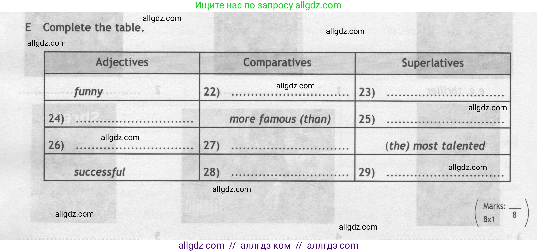Английский язык (english), 7 класс контрольные задания (test booklet), авторы: Ваулина Юлия Евгеньевна (Vaulina Julia), Дули Дженни (Dooley Jenny), Подоляко Ольга Евгеньевна (Podolyako Olga), Эванс Вирджиния (Evans Virginia), издательство Просвещение, Москва, 2023, розового цвета, страница 62, номер E (20-27), Условие 2019-2022