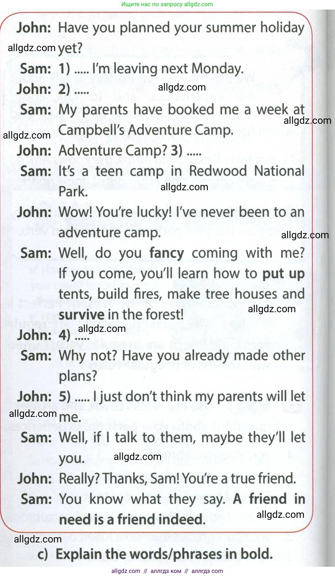 Английский язык (english), 7 класс Учебник (Student's book), авторы: Ваулина Юлия Евгеньевна (Vaulina Julia), Дули Дженни (Dooley Jenny), Подоляко Ольга Евгеньевна (Podolyako Olga), Эванс Вирджиния (Evans Virginia), издательство Просвещение, Москва, 2023, красного цвета, страница 58, номер 2, Условие 2023-2027 (продолжение 2)