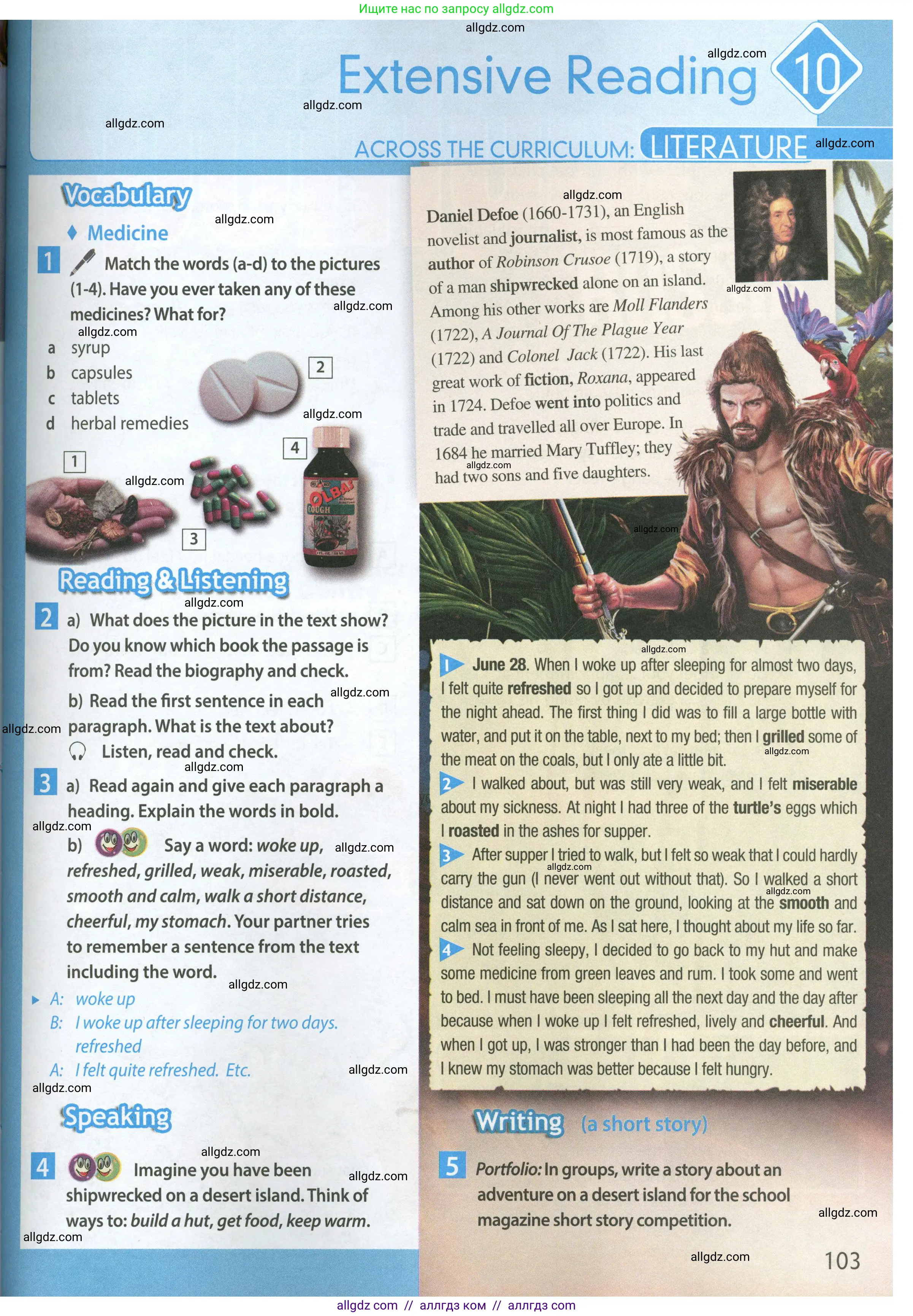 Английский язык (english), 7 класс Учебник (Student's book), авторы: Ваулина Юлия Евгеньевна (Vaulina Julia), Дули Дженни (Dooley Jenny), Подоляко Ольга Евгеньевна (Podolyako Olga), Эванс Вирджиния (Evans Virginia), издательство Просвещение, Москва, 2023, красного цвета, страница 103