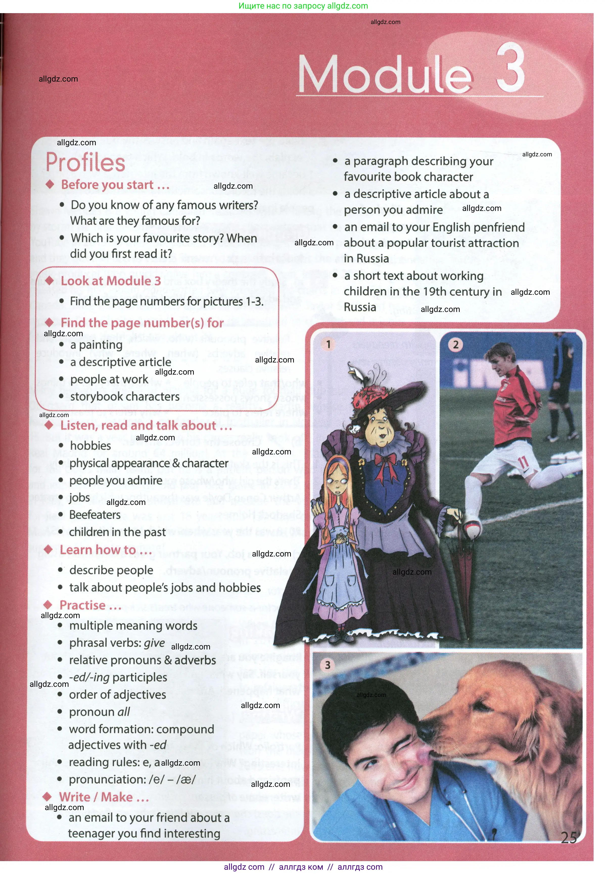 Английский язык (english), 7 класс Учебник (Student's book), авторы: Ваулина Юлия Евгеньевна (Vaulina Julia), Дули Дженни (Dooley Jenny), Подоляко Ольга Евгеньевна (Podolyako Olga), Эванс Вирджиния (Evans Virginia), издательство Просвещение, Москва, 2023, красного цвета, страница 25