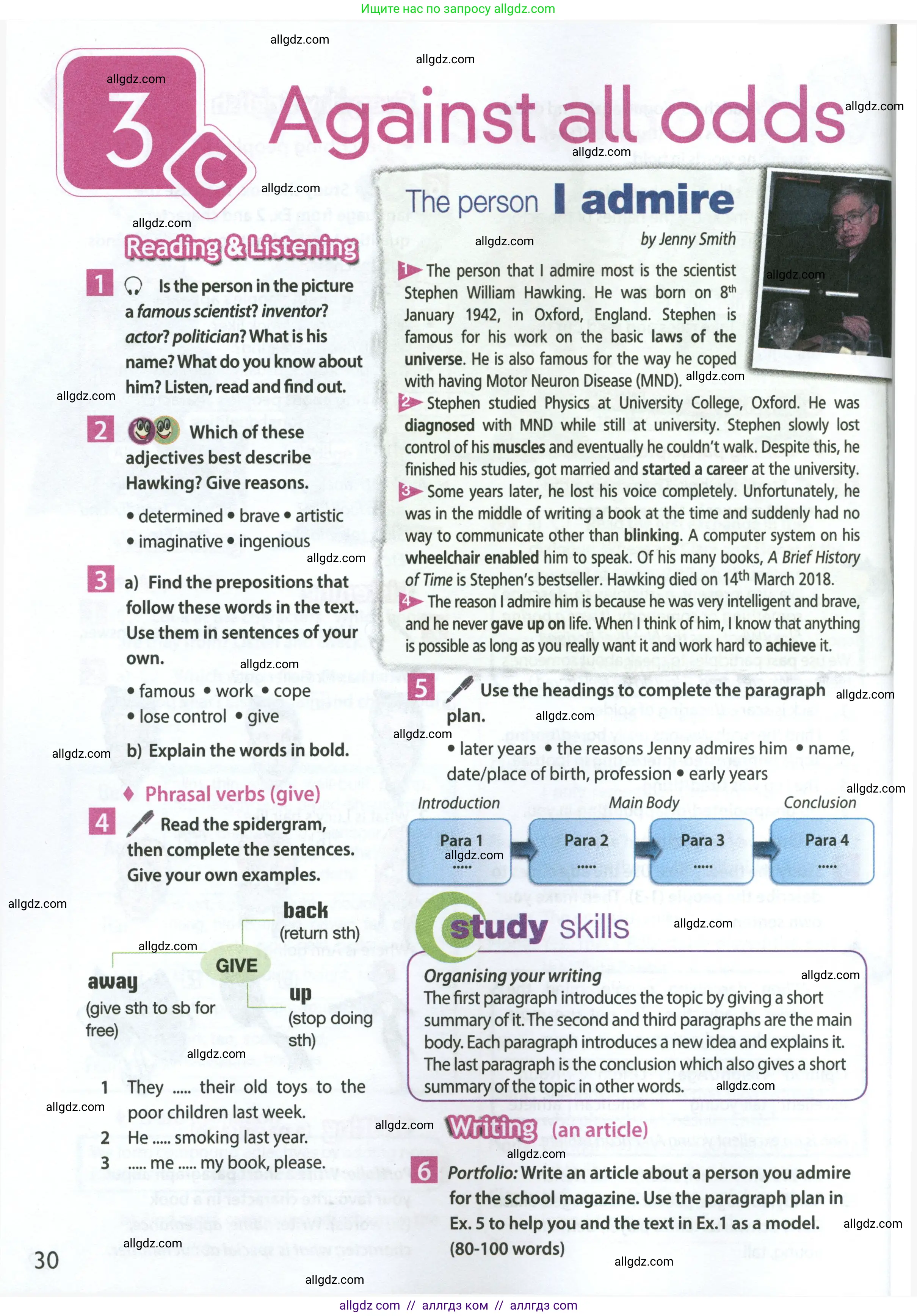 Английский язык (english), 7 класс Учебник (Student's book), авторы: Ваулина Юлия Евгеньевна (Vaulina Julia), Дули Дженни (Dooley Jenny), Подоляко Ольга Евгеньевна (Podolyako Olga), Эванс Вирджиния (Evans Virginia), издательство Просвещение, Москва, 2023, красного цвета, страница 30