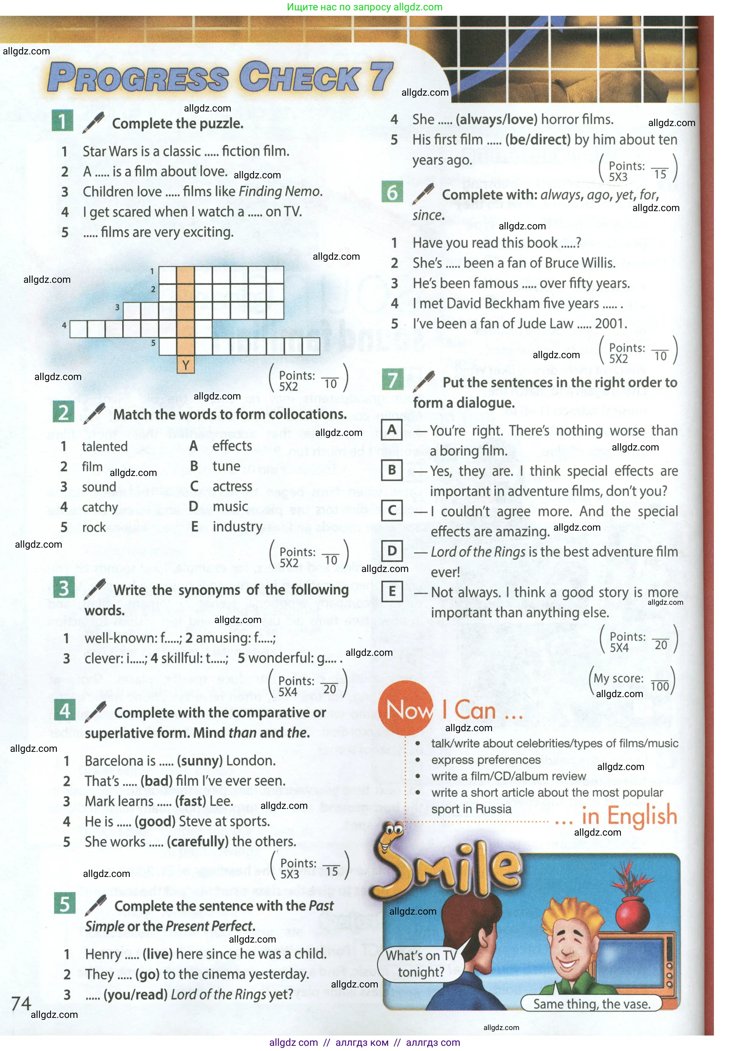 Английский язык (english), 7 класс Учебник (Student's book), авторы: Ваулина Юлия Евгеньевна (Vaulina Julia), Дули Дженни (Dooley Jenny), Подоляко Ольга Евгеньевна (Podolyako Olga), Эванс Вирджиния (Evans Virginia), издательство Просвещение, Москва, 2023, красного цвета, страница 74